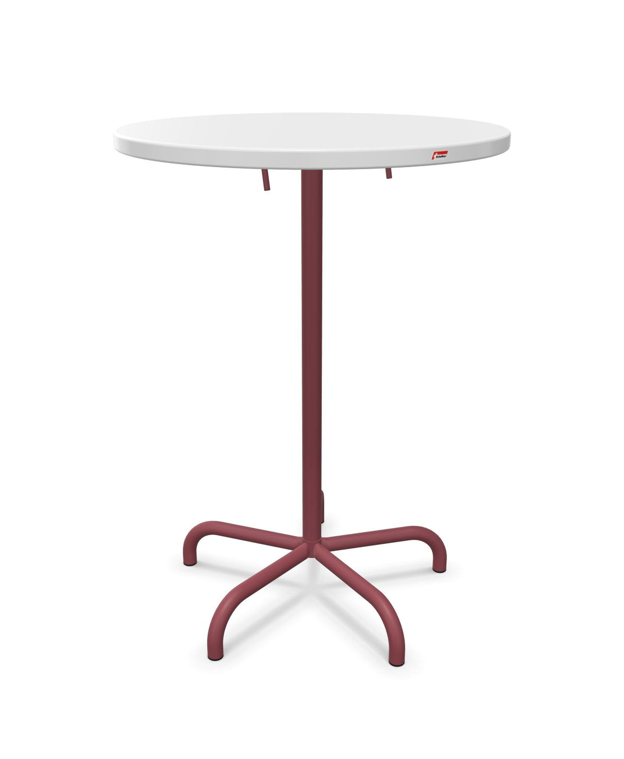 Schaffner Säntis Table haute rabattable ronde Ø80cm h:110cm