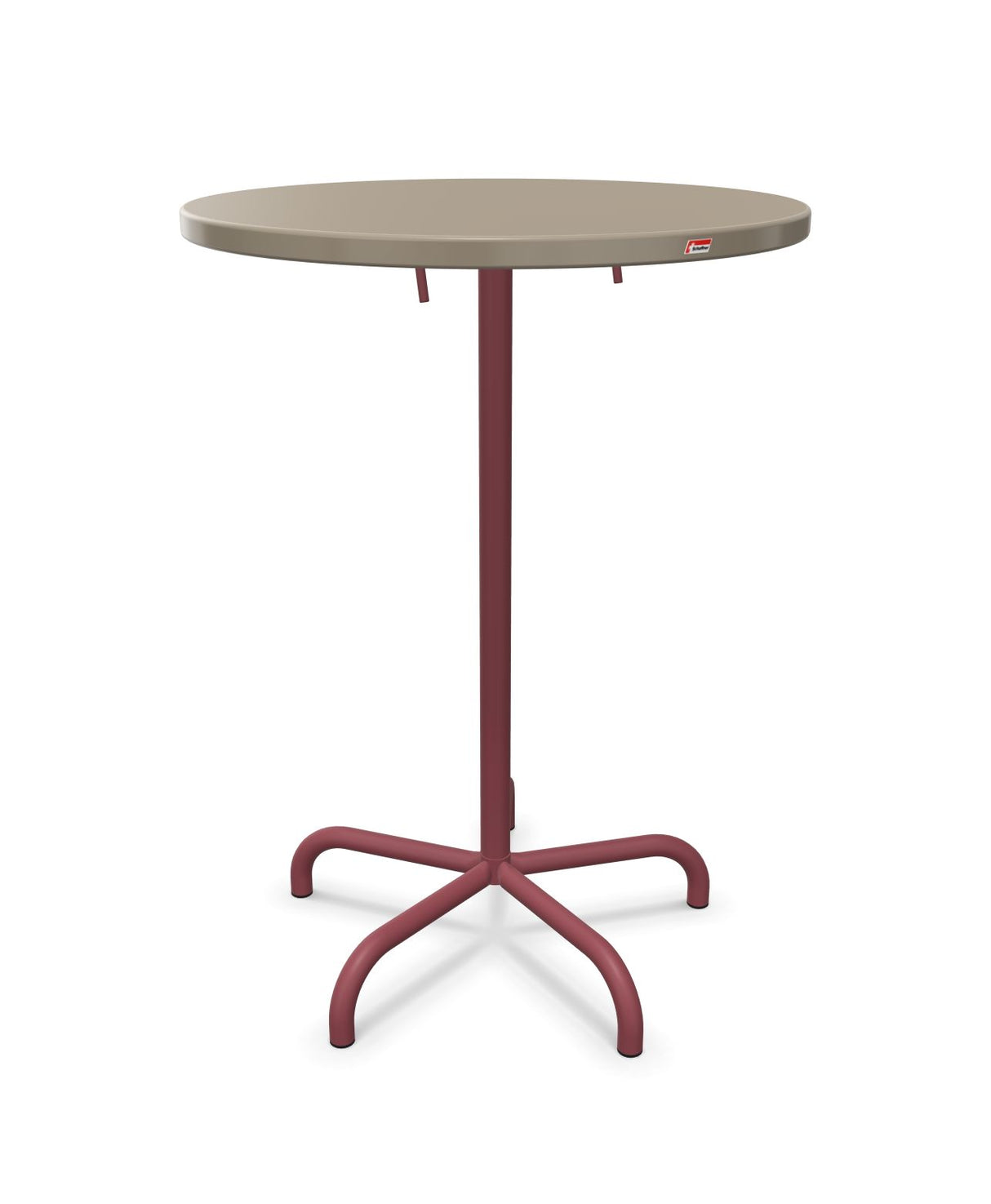 Schaffner Säntis Table haute rabattable ronde Ø80cm h:110cm
