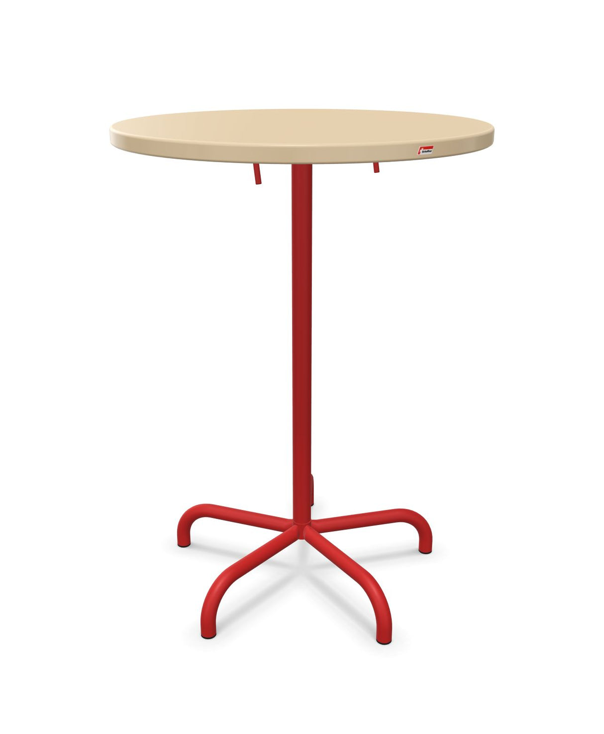 Schaffner Säntis Table haute rabattable ronde Ø80cm h:110cm