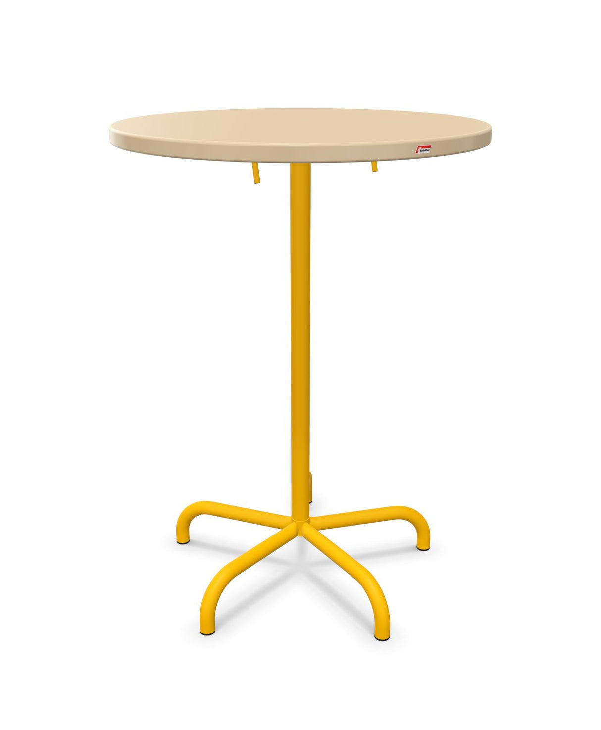 Schaffner Säntis Table haute rabattable ronde Ø80cm h:110cm