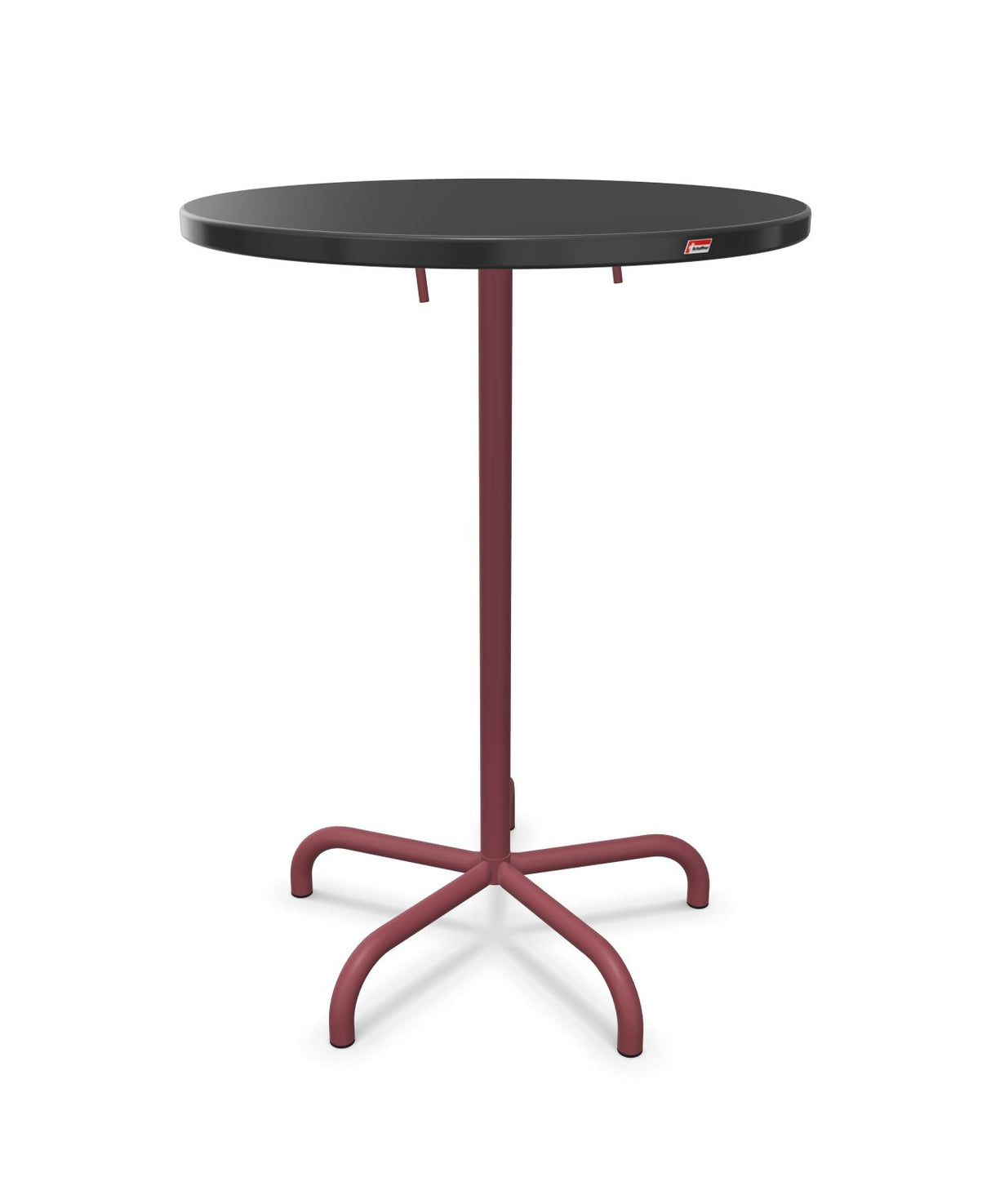 Schaffner Säntis Table haute rabattable ronde Ø80cm h:110cm