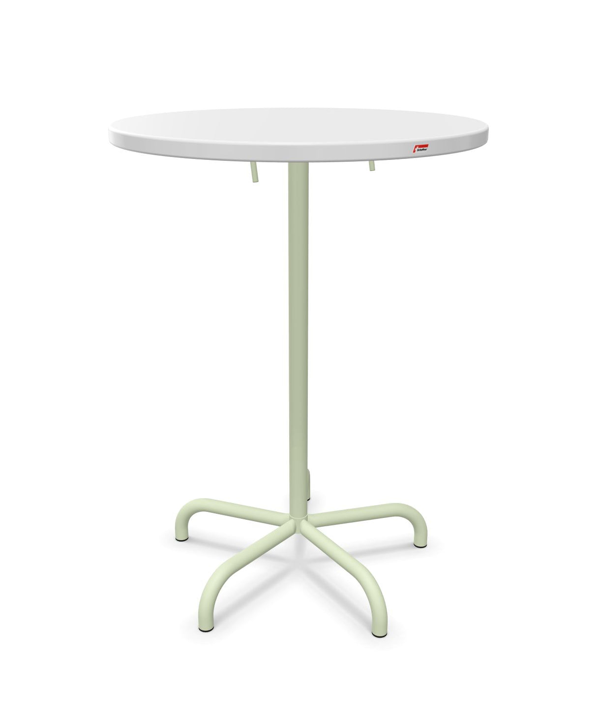 Schaffner Säntis Table haute rabattable ronde Ø80cm h:110cm
