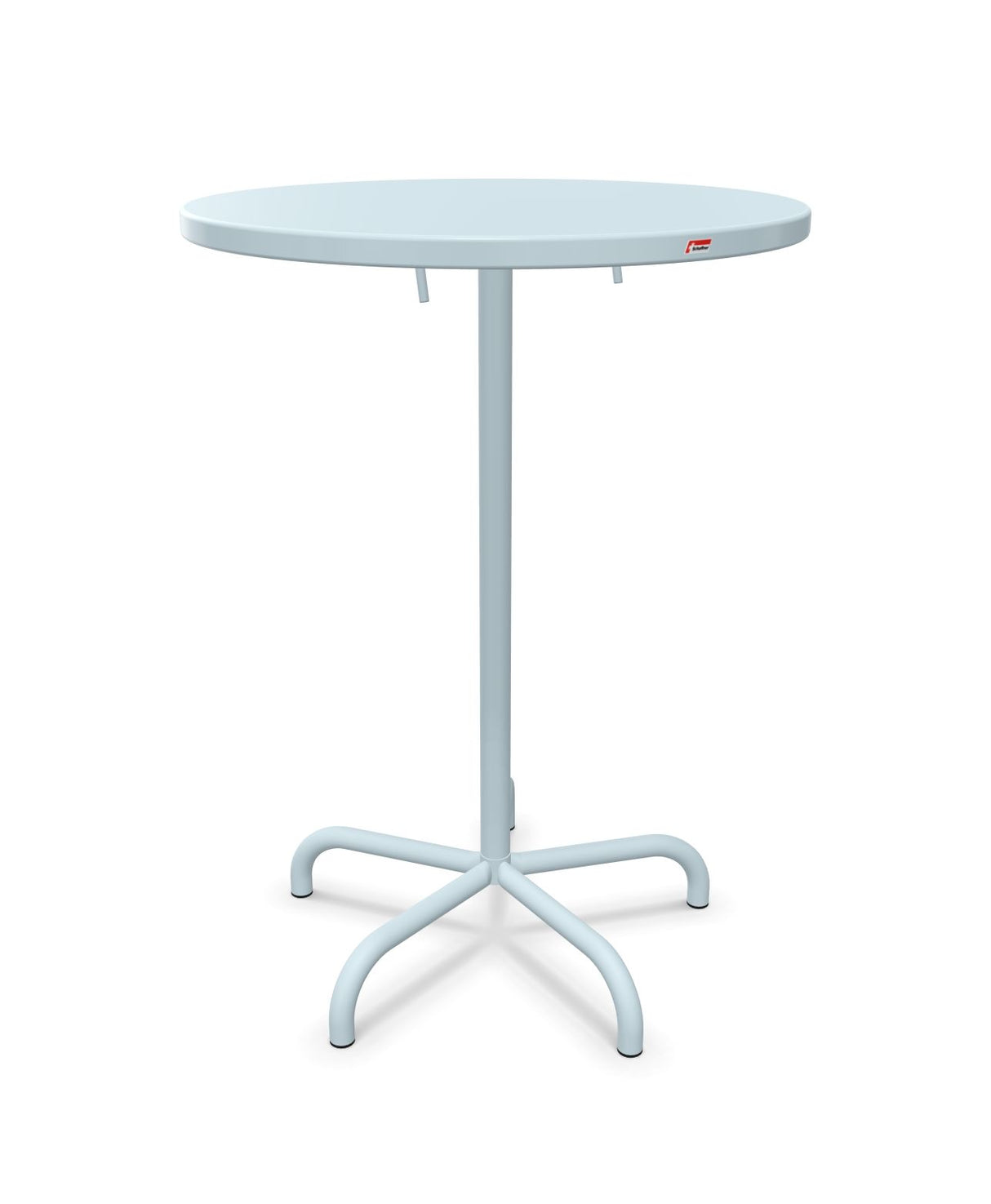 Schaffner Säntis Table haute rabattable ronde Ø80cm h:110cm Bleu Pastel 51 Bleu Pastel 51