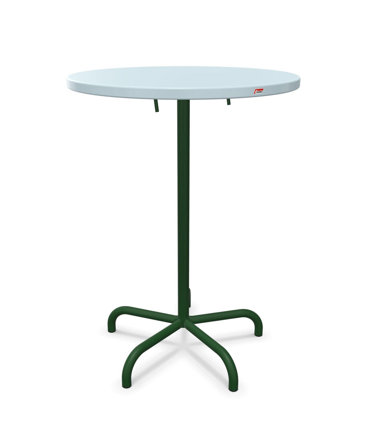 Schaffner Säntis Table haute rabattable ronde Ø80cm h:110cm Bleu Pastel 51 Vert Sapin 66