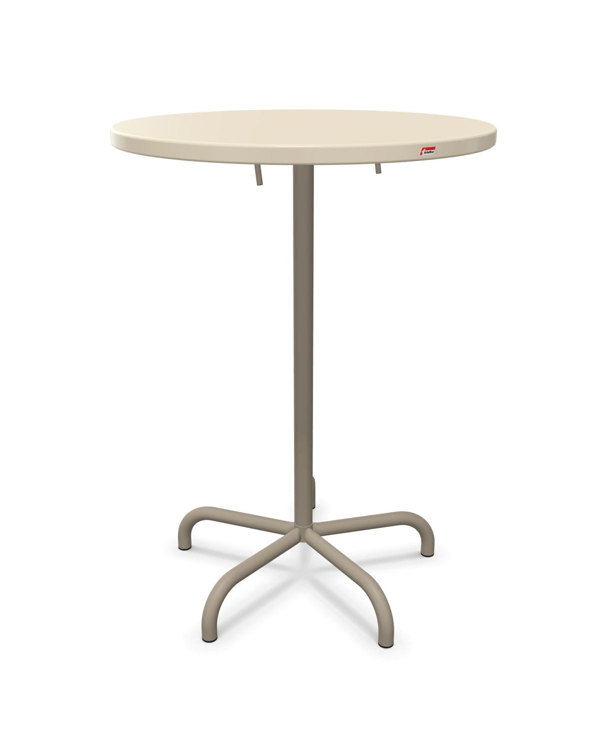 Schaffner Säntis Table haute rabattable ronde Ø80cm h:110cm Sable Pastel 15 Champagne 85