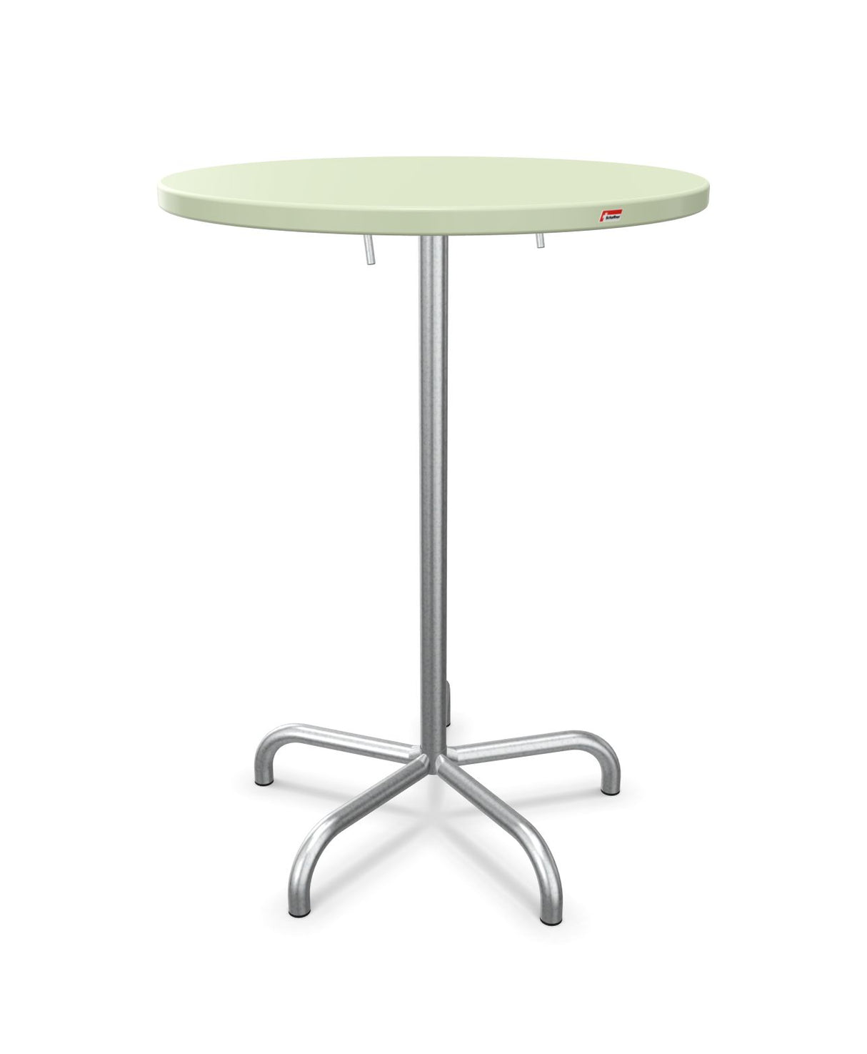 Schaffner Säntis Table haute rabattable ronde Ø80cm h:110cm Vert Pastel 64 Galvanisé à chaud 02