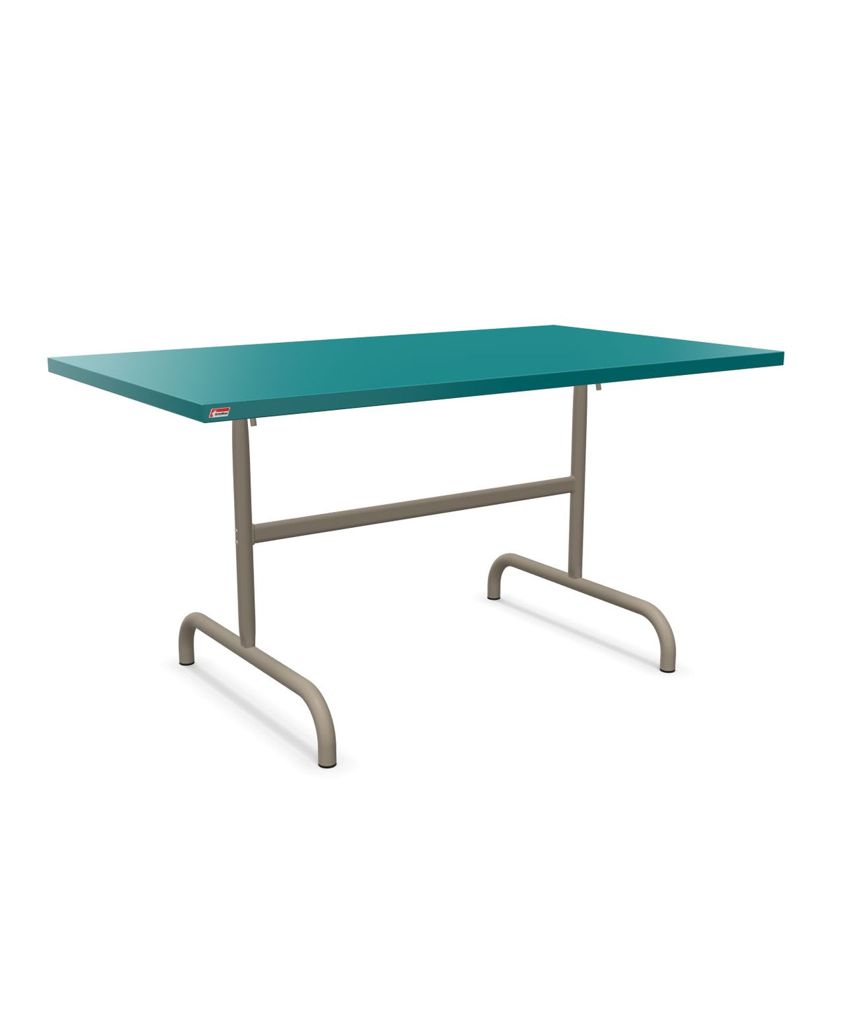 Schaffner Säntis Table repas rabattable 140x80cm Bleu Kali 56 Champagne 85