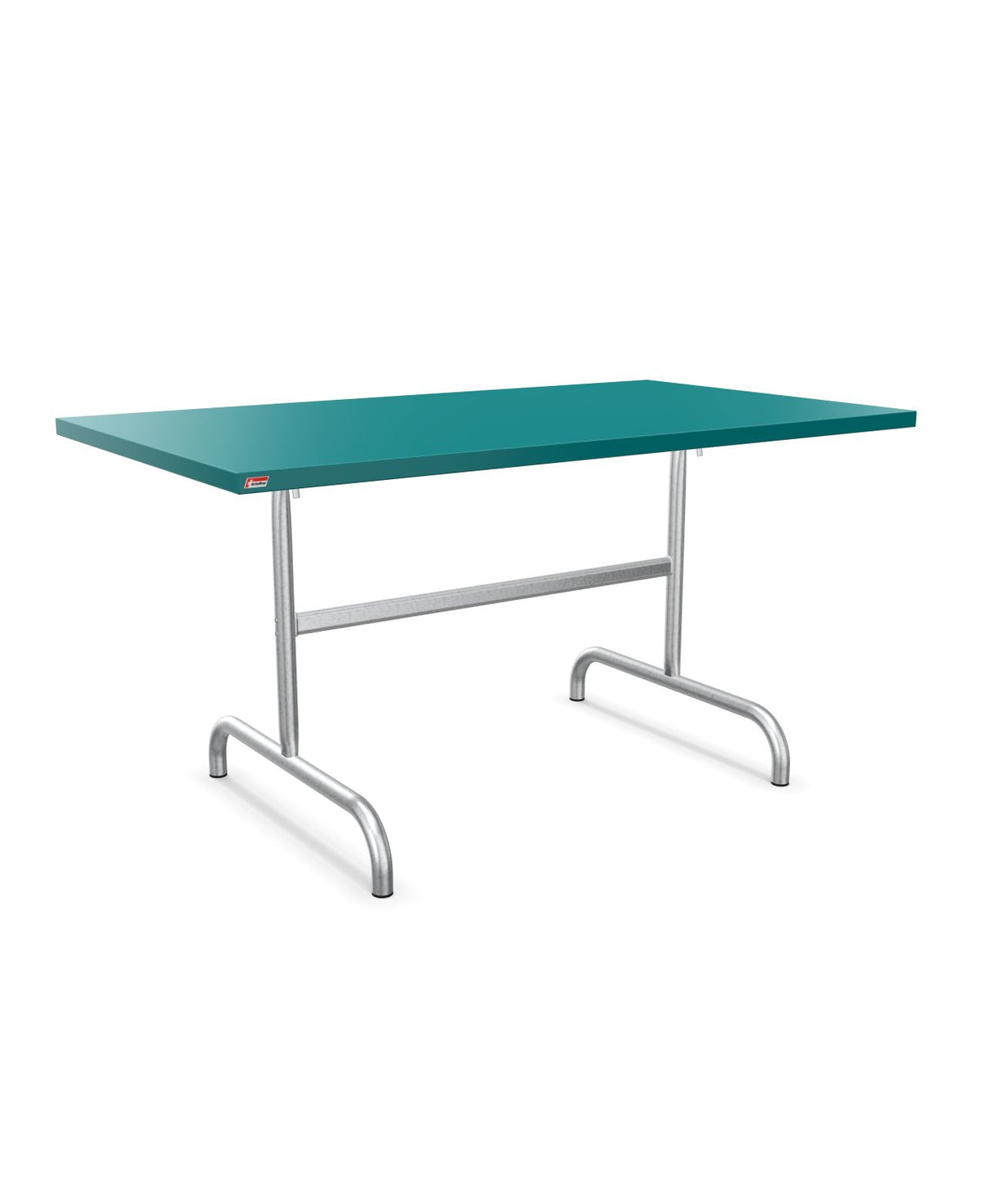 Schaffner Säntis Table repas rabattable 140x80cm Bleu Kali 56 Galvanisé à chaud 02