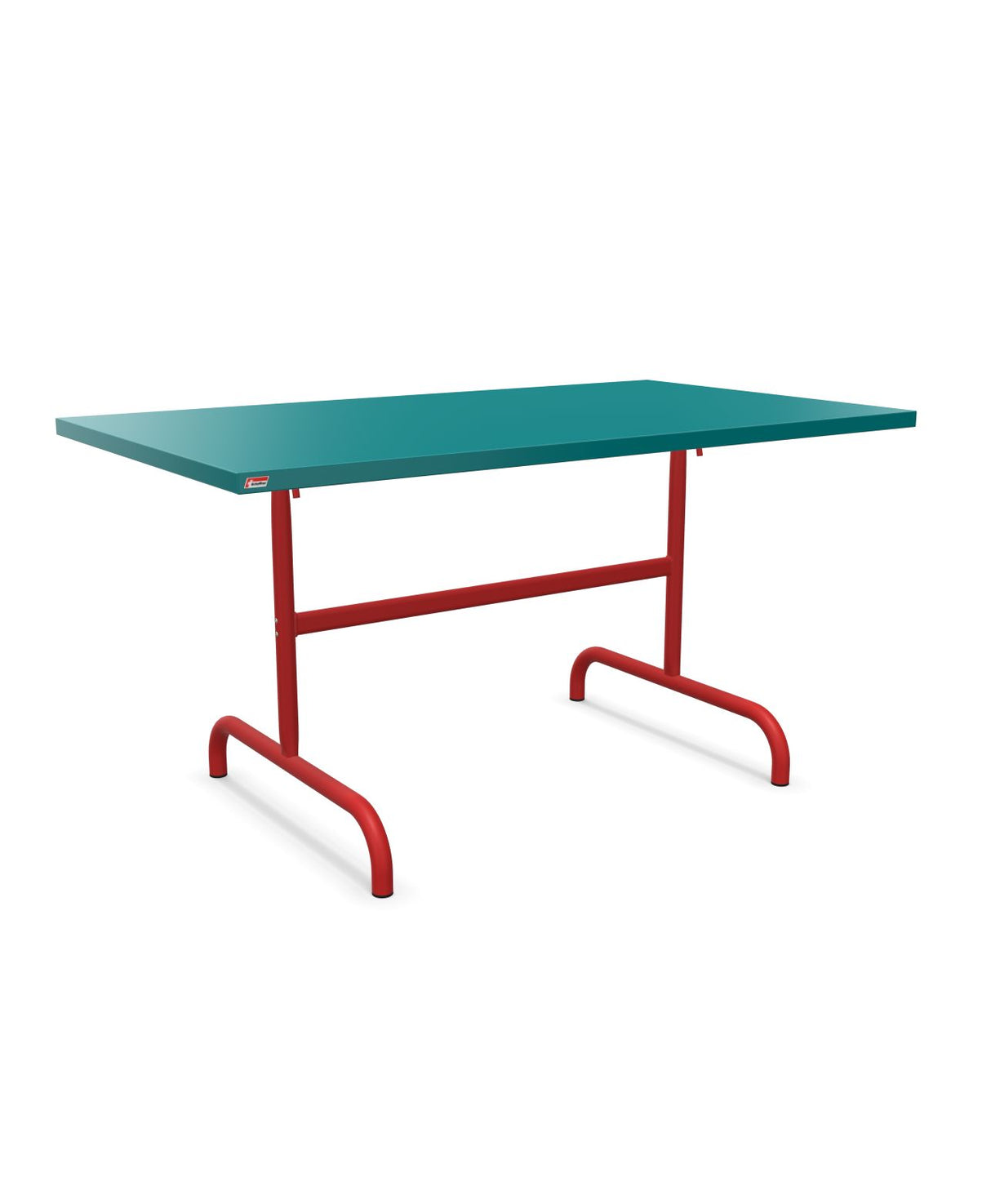 Schaffner Säntis Table repas rabattable 140x80cm Bleu Kali 56 Rouge 30