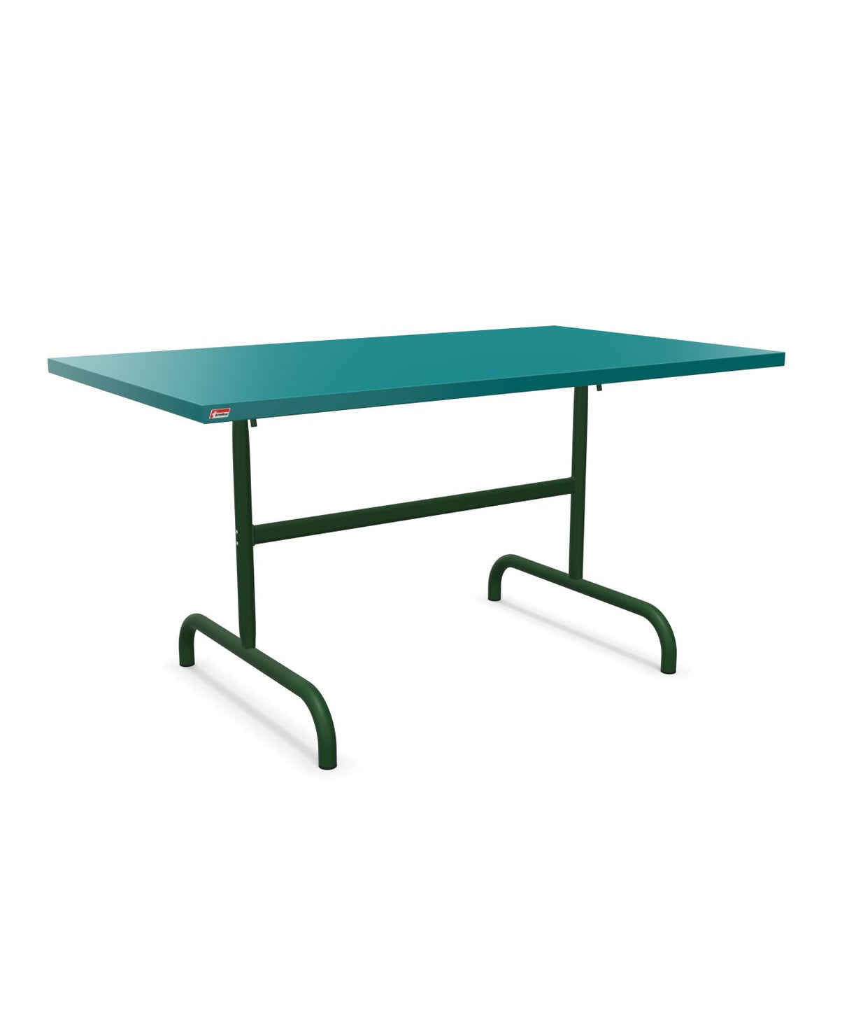 Schaffner Säntis Table repas rabattable 140x80cm Bleu Kali 56 Vert Sapin 66