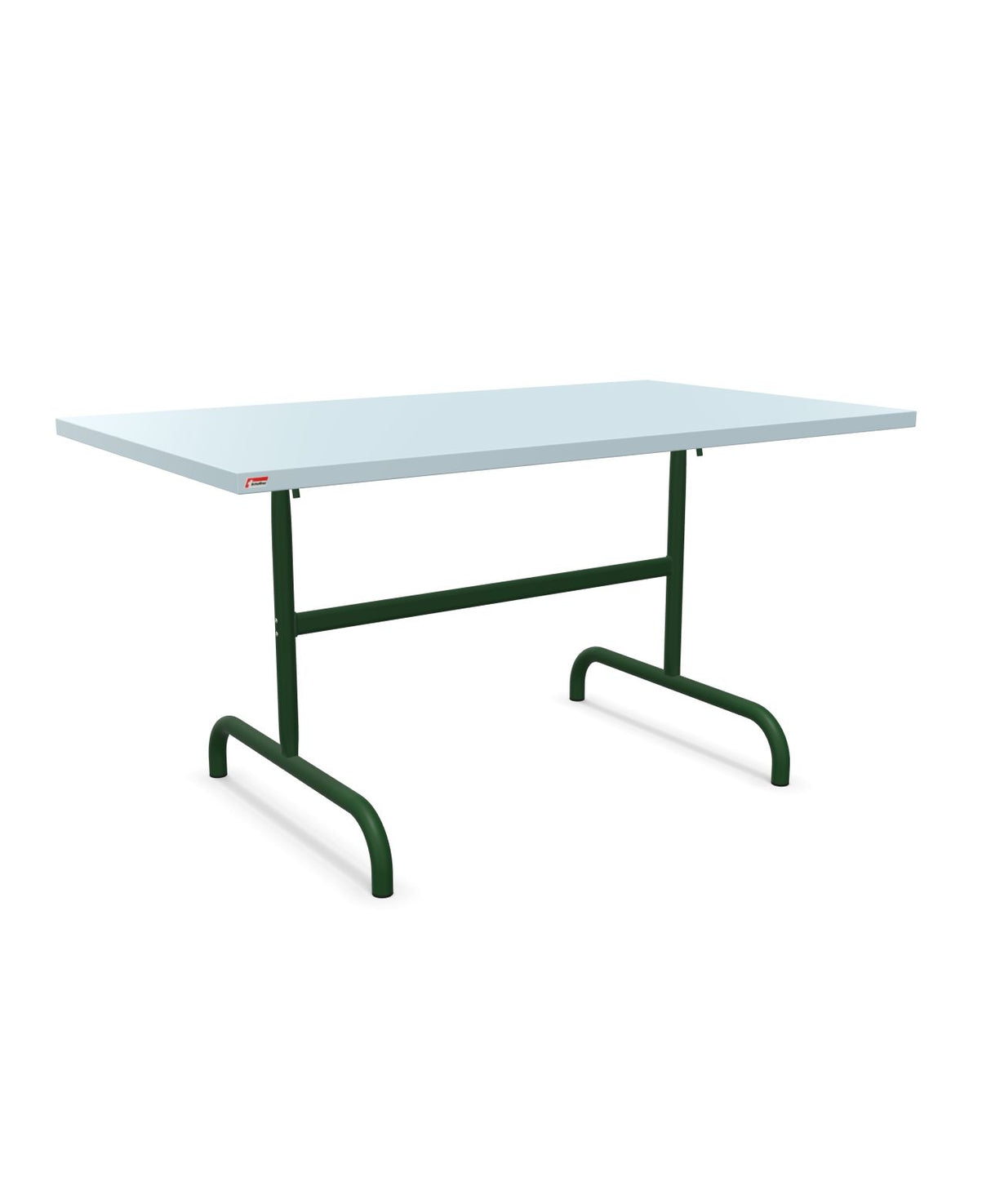 Schaffner Säntis Table repas rabattable 140x80cm Bleu Pastel 51 Vert Sapin 66