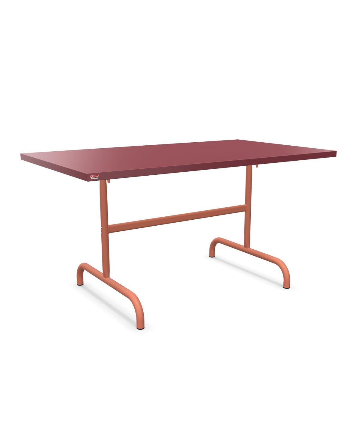 Schaffner Säntis Table repas rabattable 140x80cm Bordeaux 38 Terracotta 84