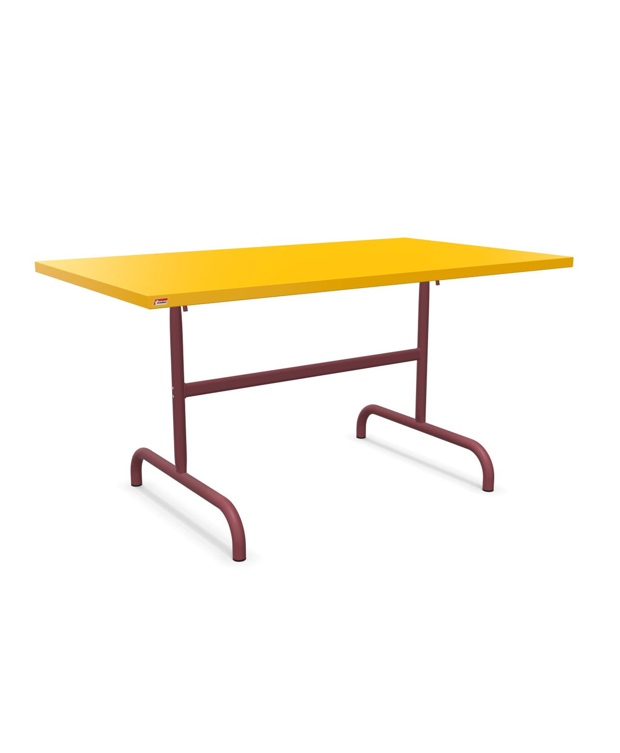 Schaffner Säntis Table repas rabattable 140x80cm Jaune 11 Bordeaux 38