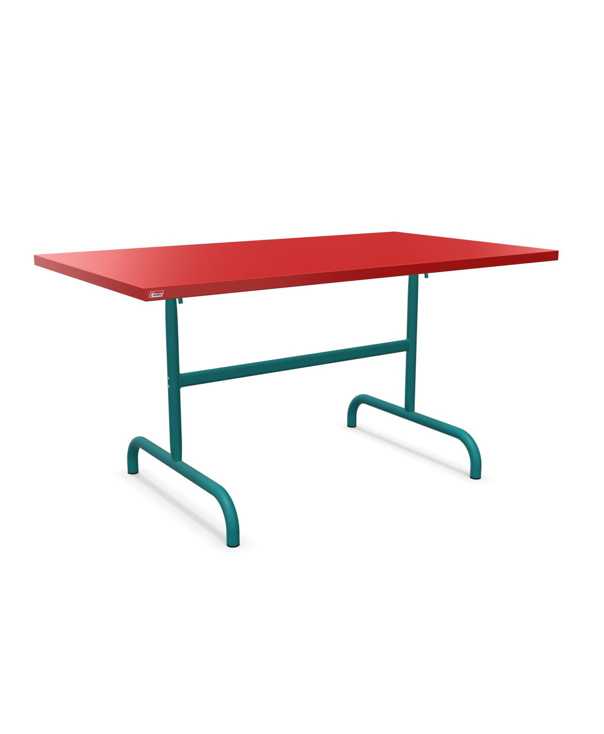 Schaffner Säntis Table repas rabattable 140x80cm Rouge 30 Bleu Kali 56