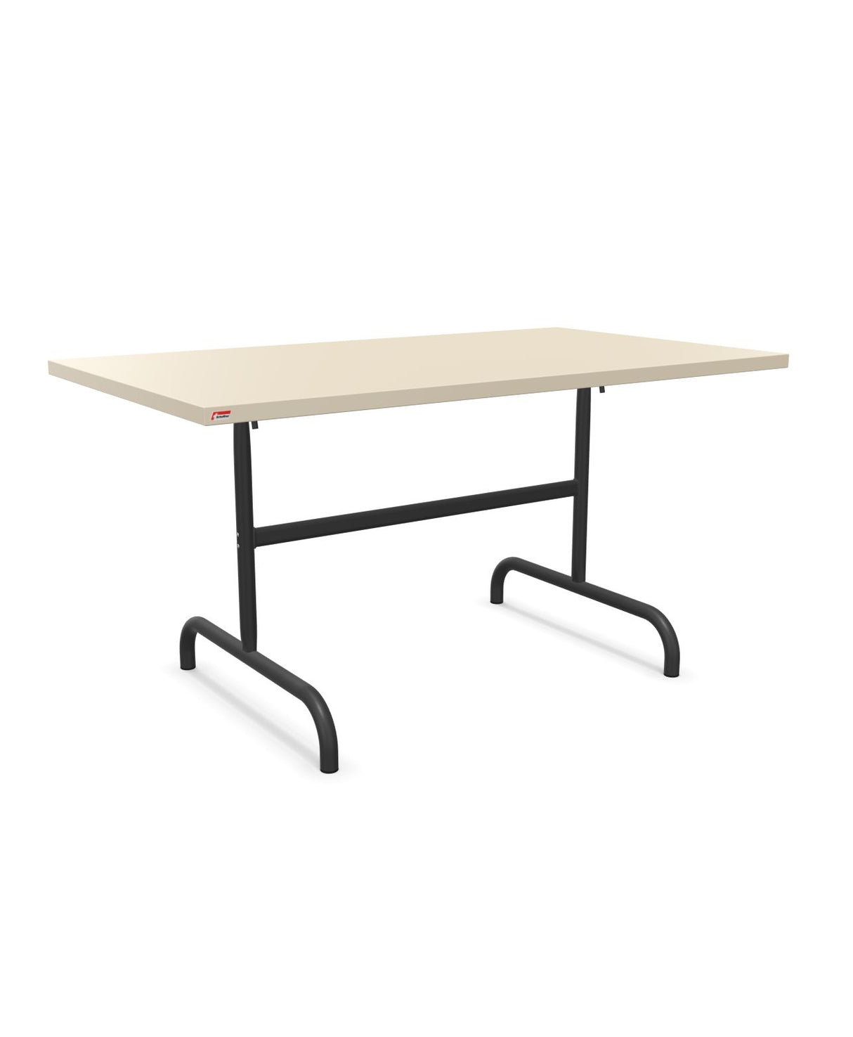 Schaffner Säntis Table repas rabattable 140x80cm Sable Pastel 15 Anthracite 77