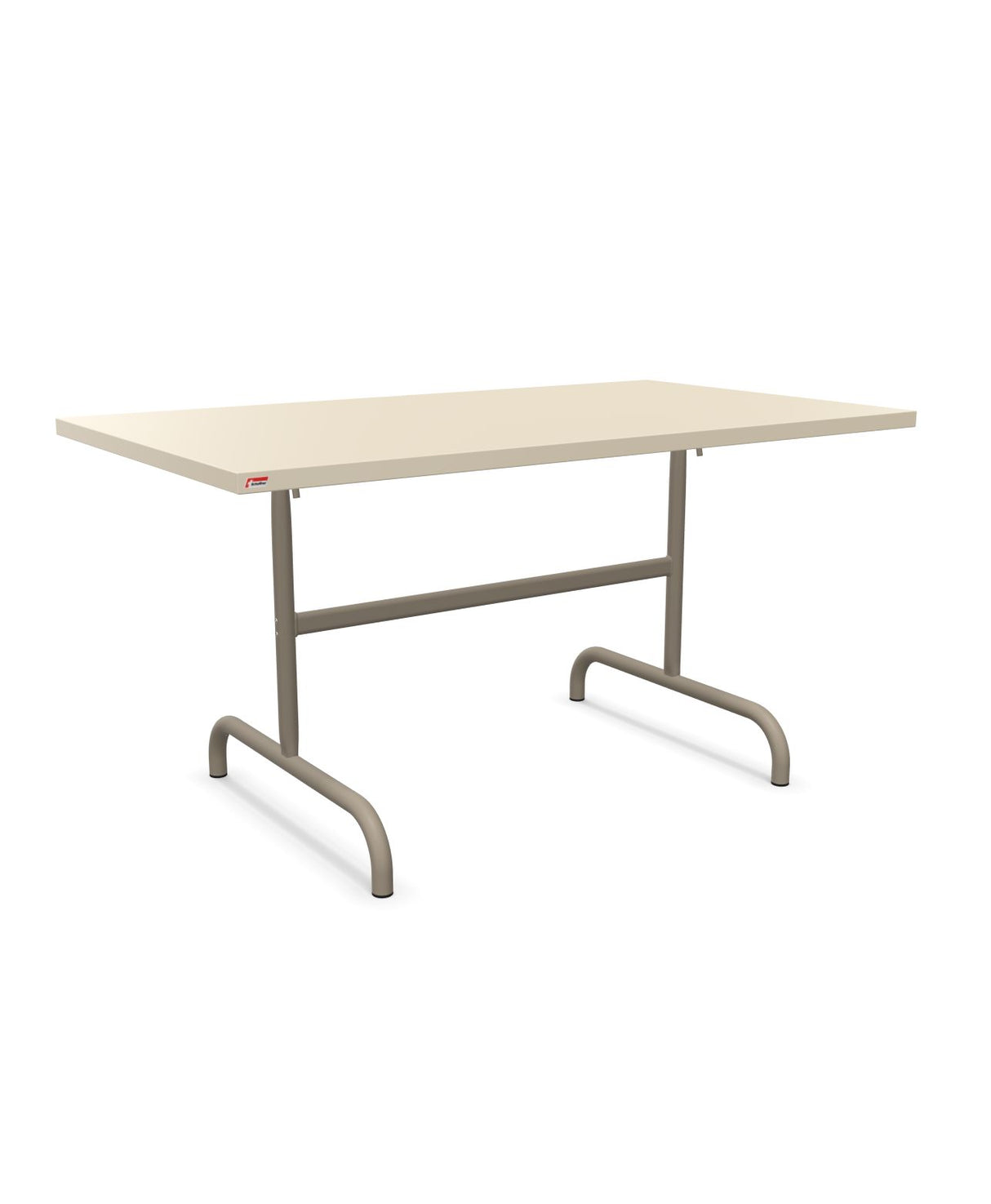 Schaffner Säntis Table repas rabattable 140x80cm Sable Pastel 15 Champagne 85
