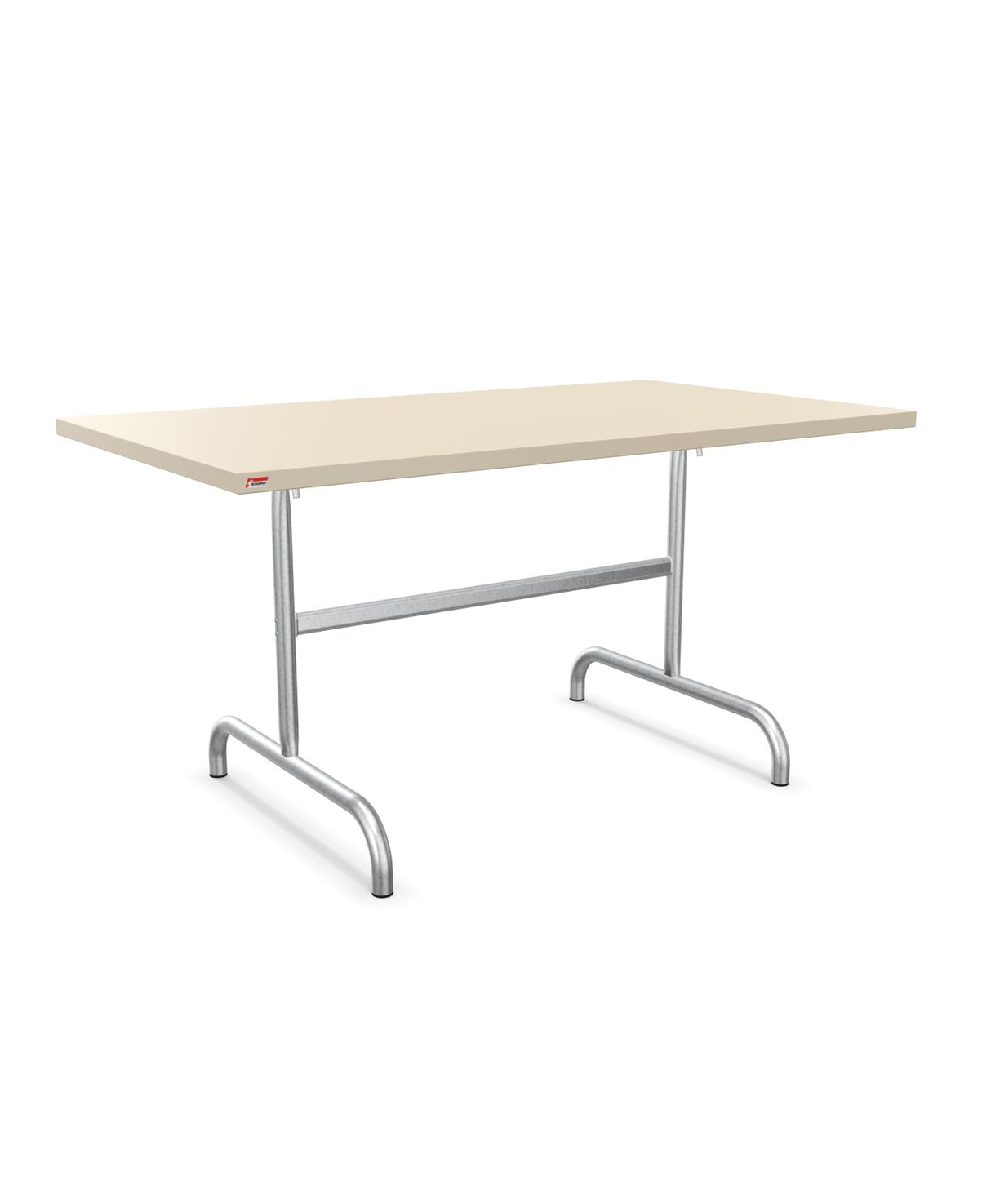 Schaffner Säntis Table repas rabattable 140x80cm Sable Pastel 15 Galvanisé à chaud 02