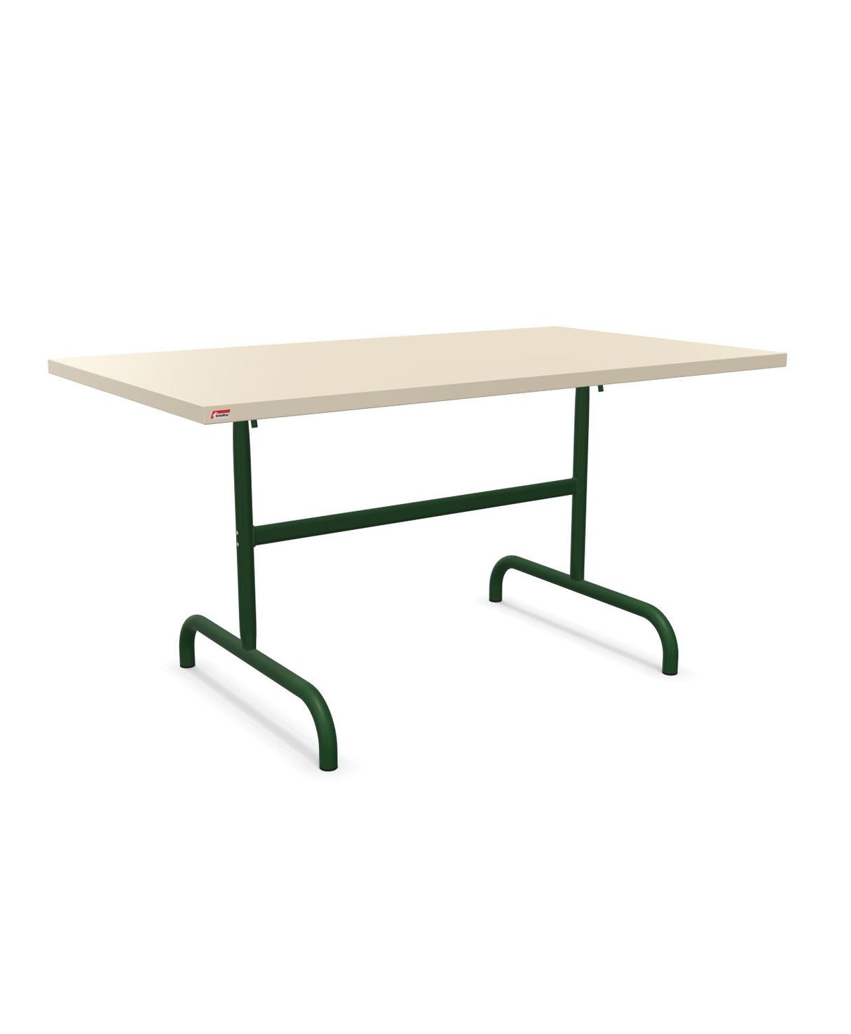 Schaffner Säntis Table repas rabattable 140x80cm Sable Pastel 15 Vert Sapin 66