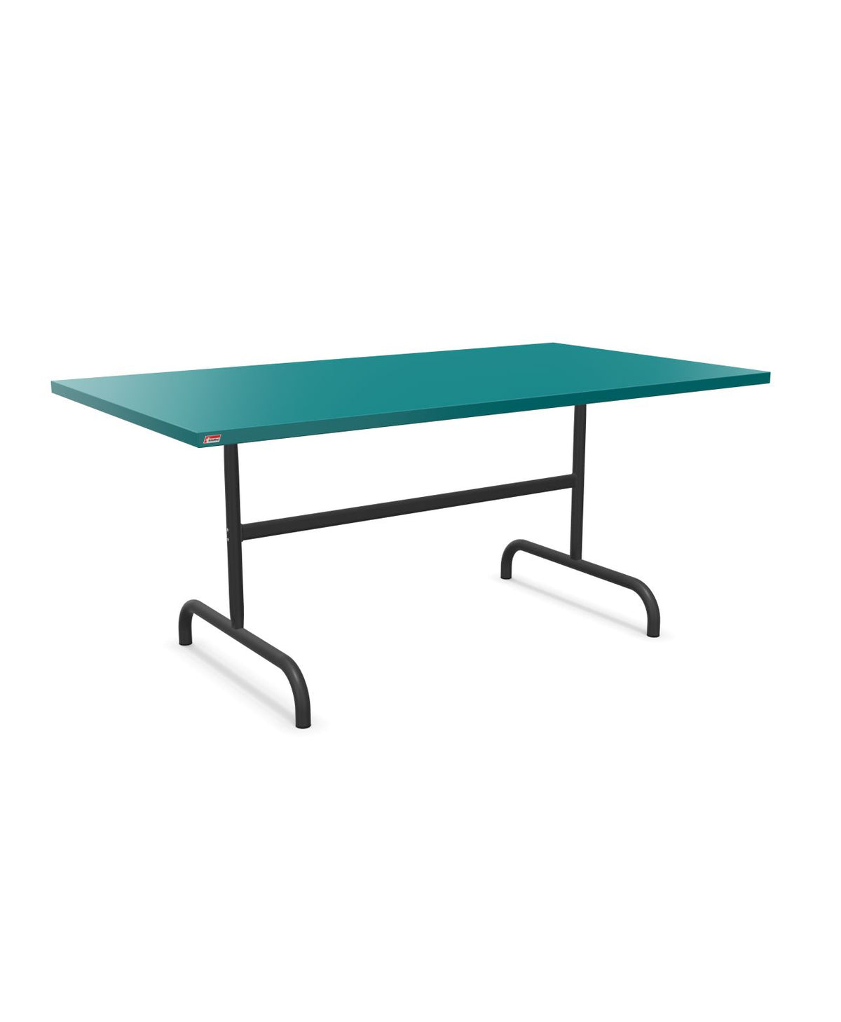 Schaffner Säntis Table repas rabattable 165x90cm Bleu Kali 56 Anthracite 77