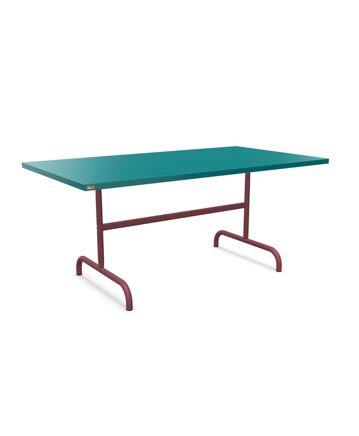 Schaffner Säntis Table repas rabattable 165x90cm Bleu Kali 56 Bordeaux 38