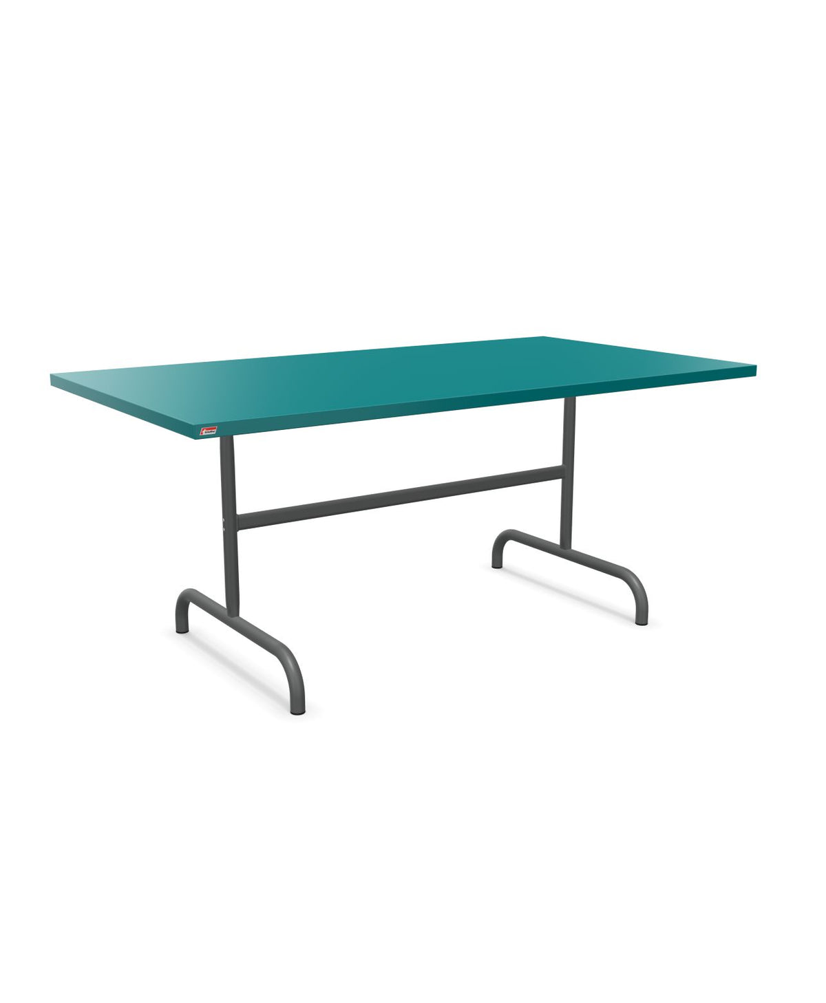 Schaffner Säntis Table repas rabattable 165x90cm Bleu Kali 56 Graphite 73
