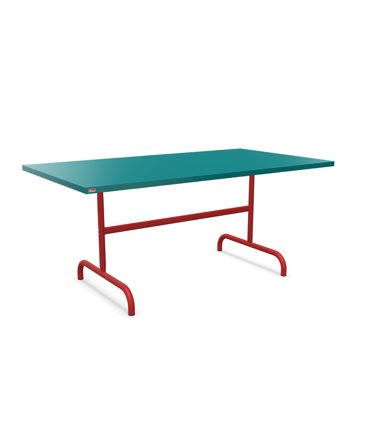 Schaffner Säntis Table repas rabattable 165x90cm Bleu Kali 56 Rouge 30