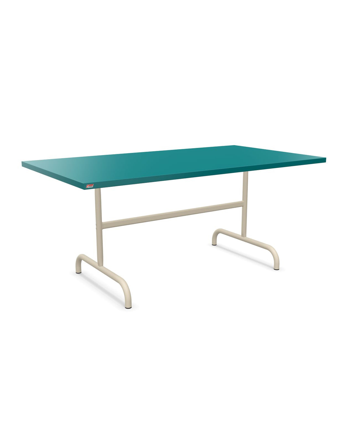Schaffner Säntis Table repas rabattable 165x90cm Bleu Kali 56 Sable Pastel 15