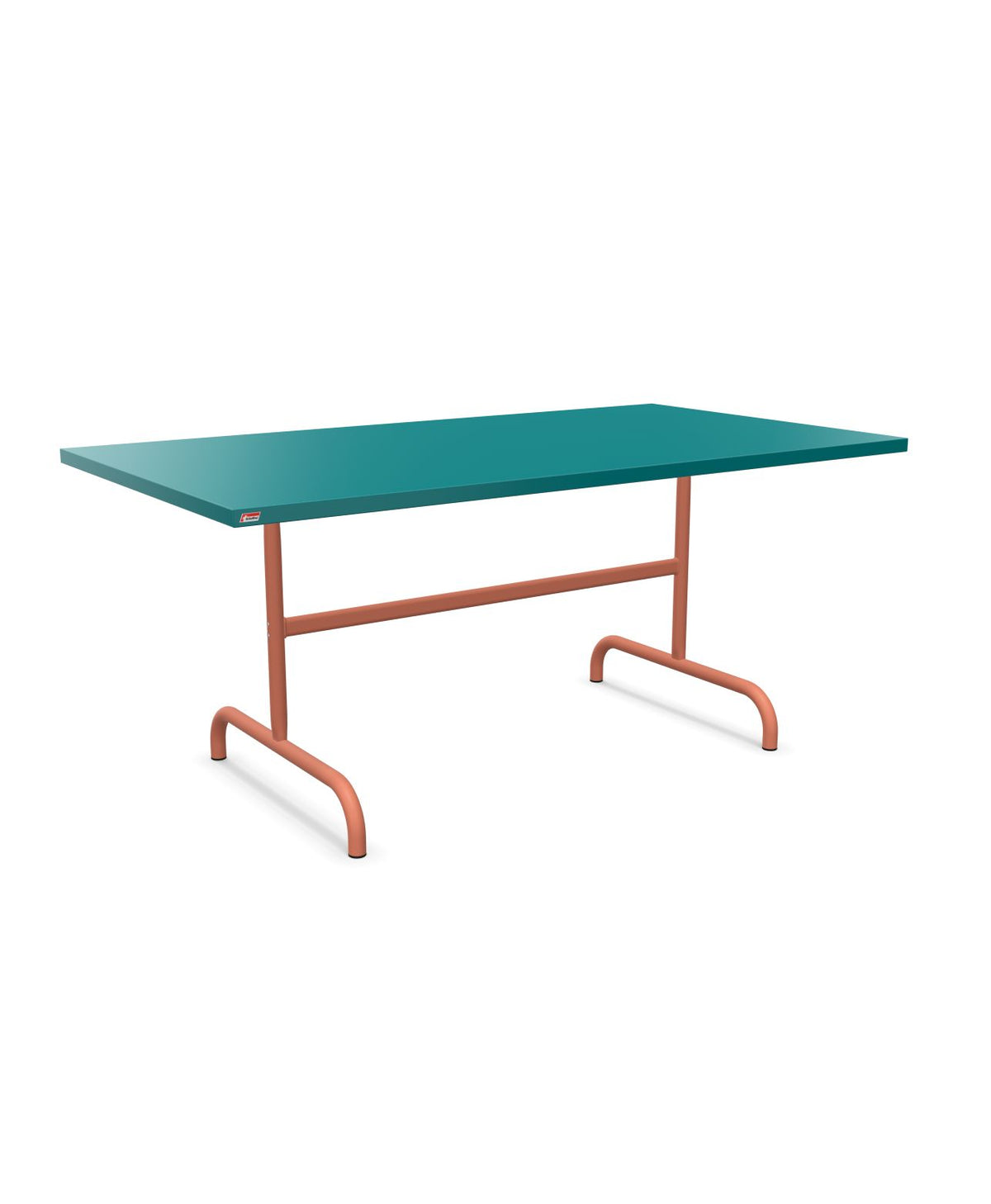 Schaffner Säntis Table repas rabattable 165x90cm Bleu Kali 56 Terracotta 84