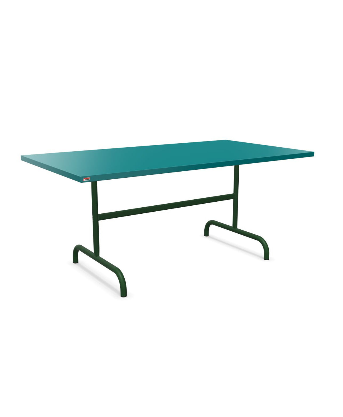 Schaffner Säntis Table repas rabattable 165x90cm Bleu Kali 56 Vert Sapin 66