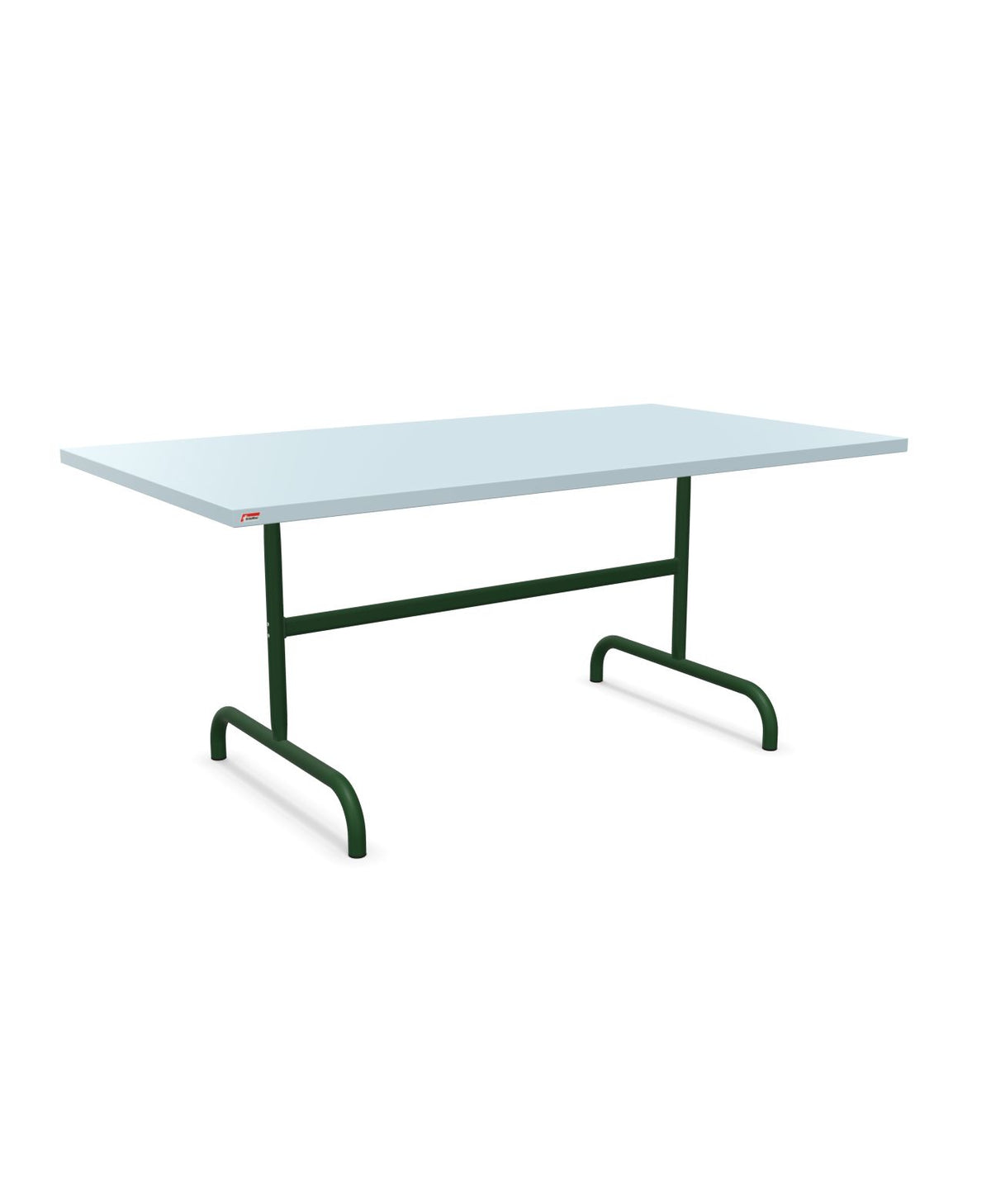 Schaffner Säntis Table repas rabattable 165x90cm Bleu Pastel 51 Vert Sapin 66