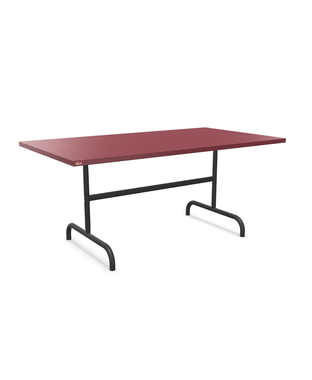 Schaffner Säntis Table repas rabattable 165x90cm Bordeaux 38 Anthracite 77