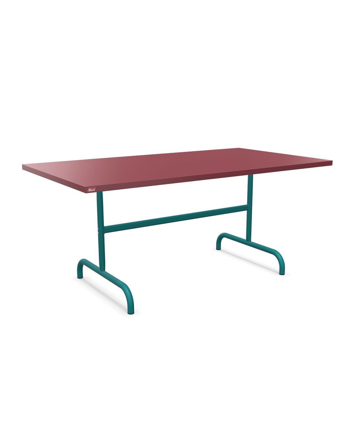 Schaffner Säntis Table repas rabattable 165x90cm Bordeaux 38 Bleu Kali 56