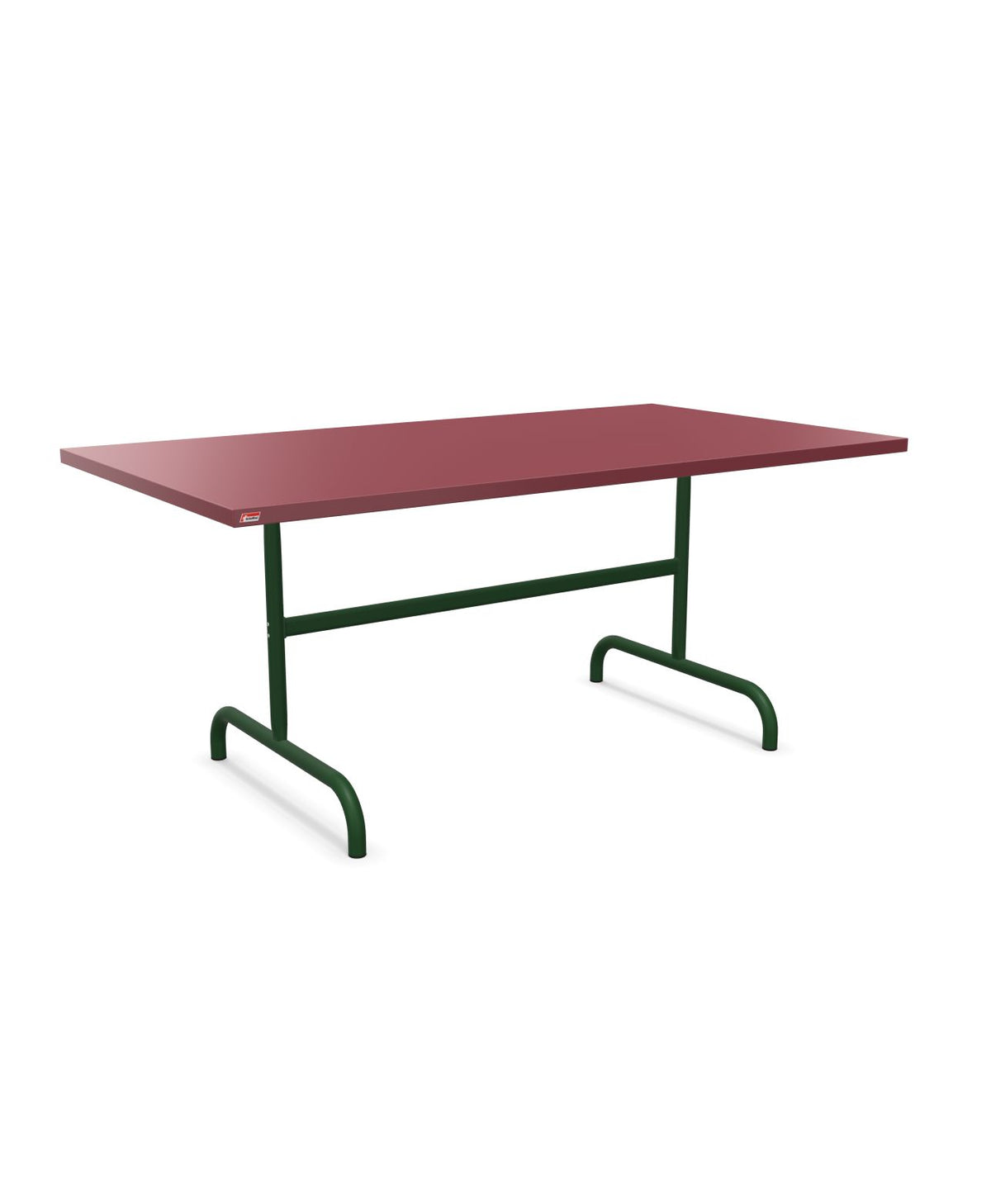 Schaffner Säntis Table repas rabattable 165x90cm Bordeaux 38 Vert Sapin 66