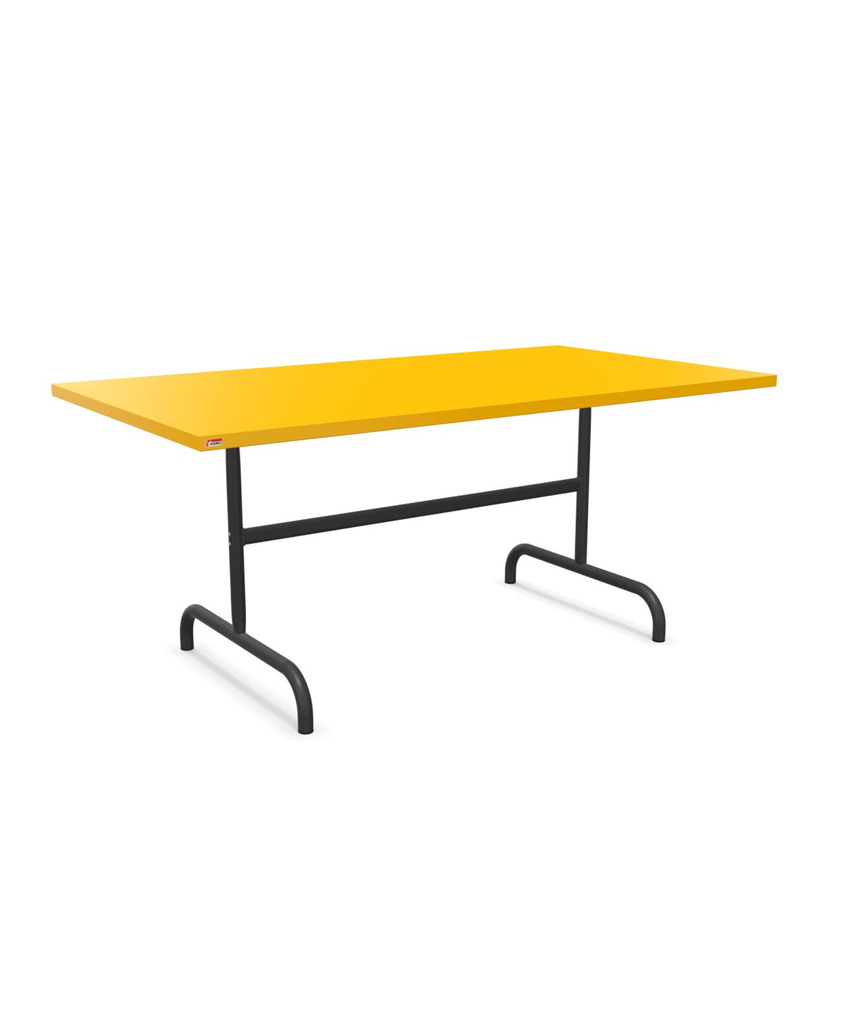Schaffner Säntis Table repas rabattable 165x90cm Jaune 11 Anthracite 77