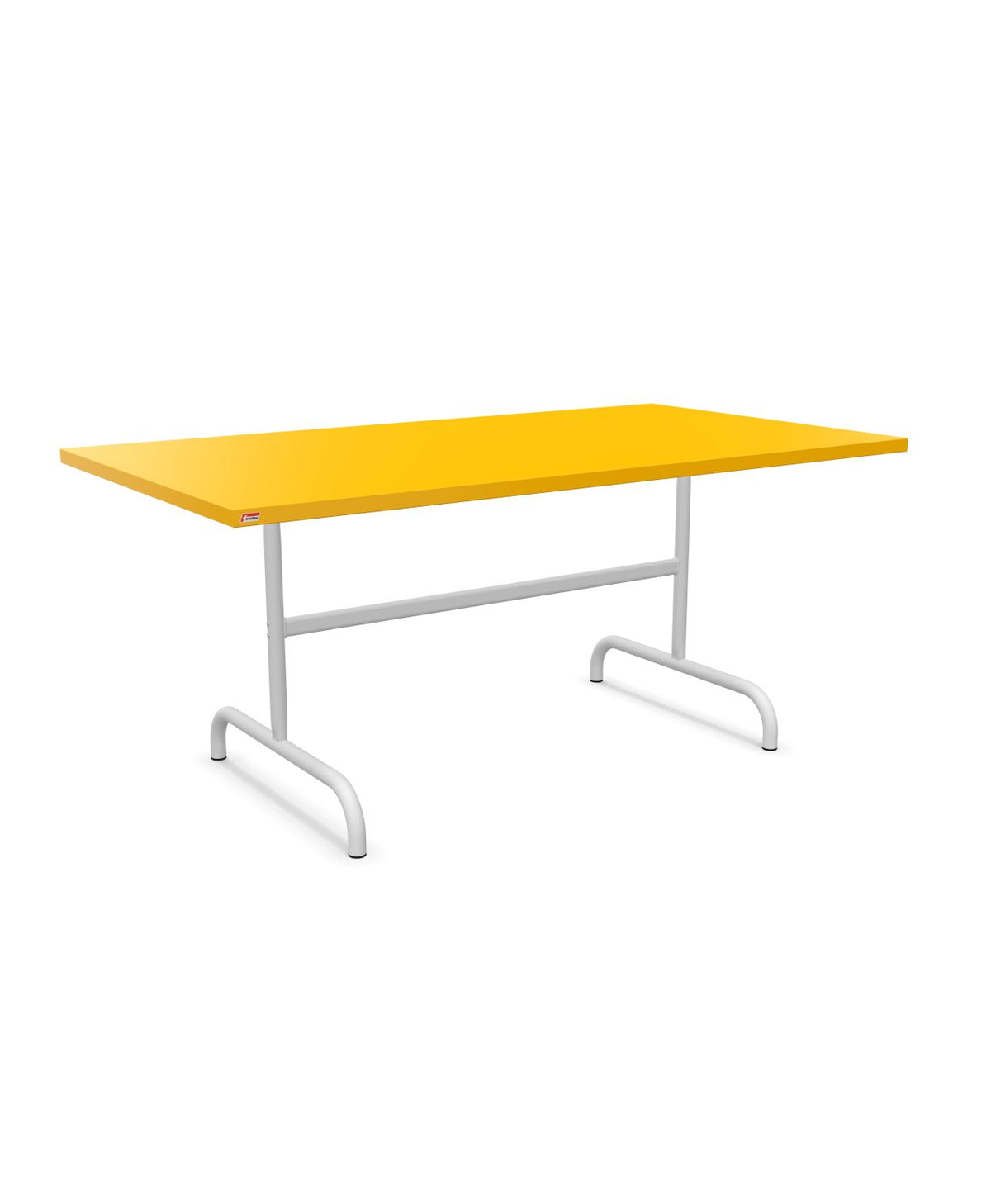 Schaffner Säntis Table repas rabattable 165x90cm Jaune 11 Blanc 90