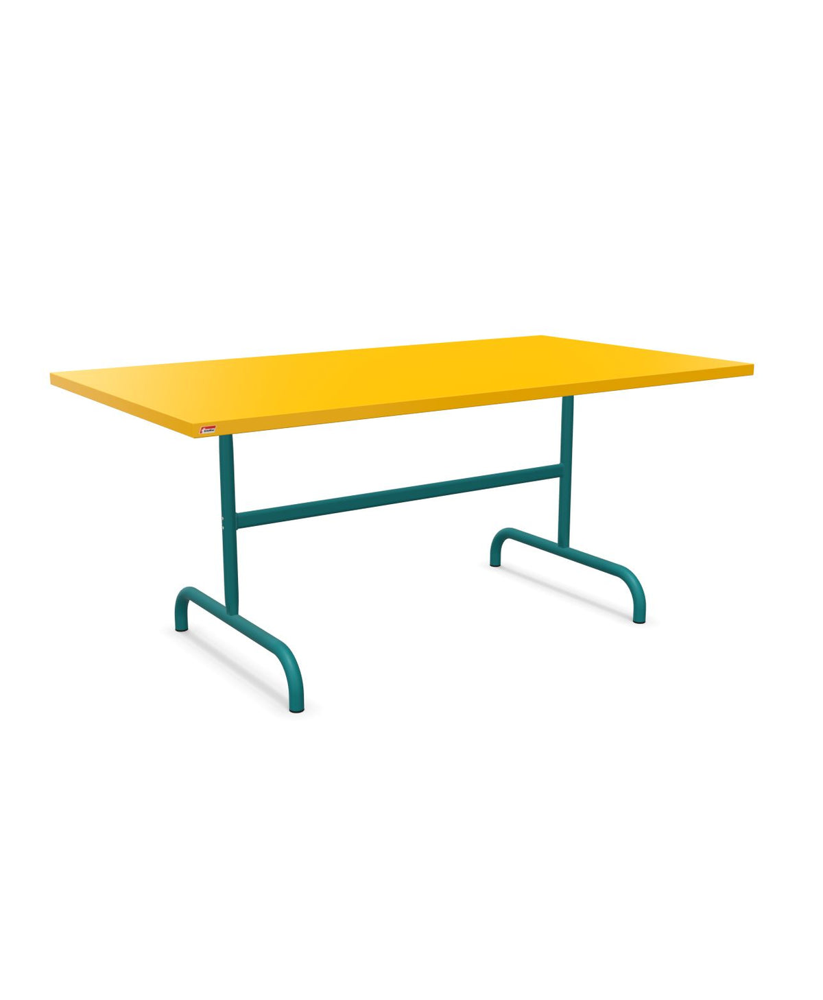 Schaffner Säntis Table repas rabattable 165x90cm Jaune 11 Bleu Kali 56