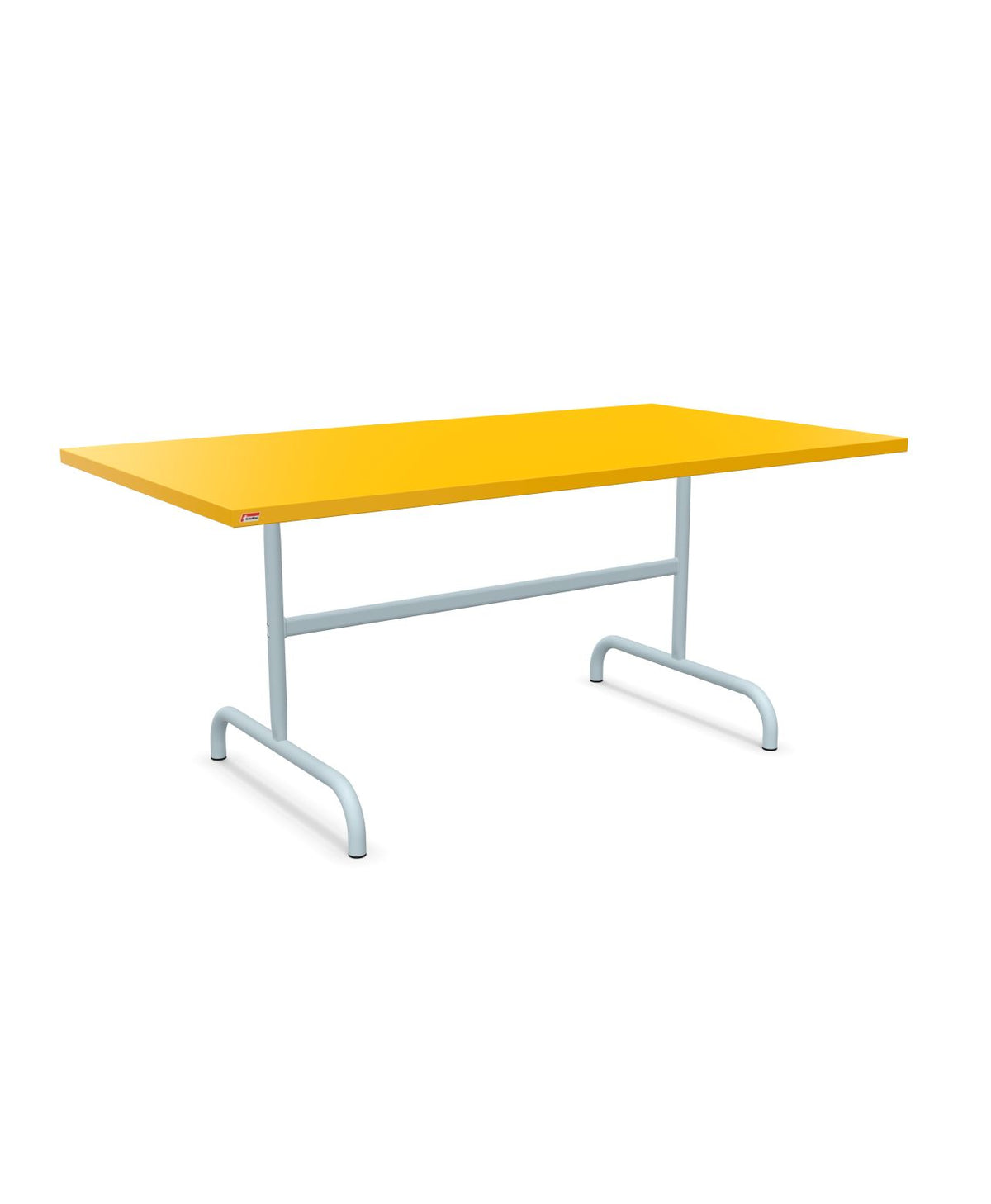 Schaffner Säntis Table repas rabattable 165x90cm Jaune 11 Bleu Pastel 51