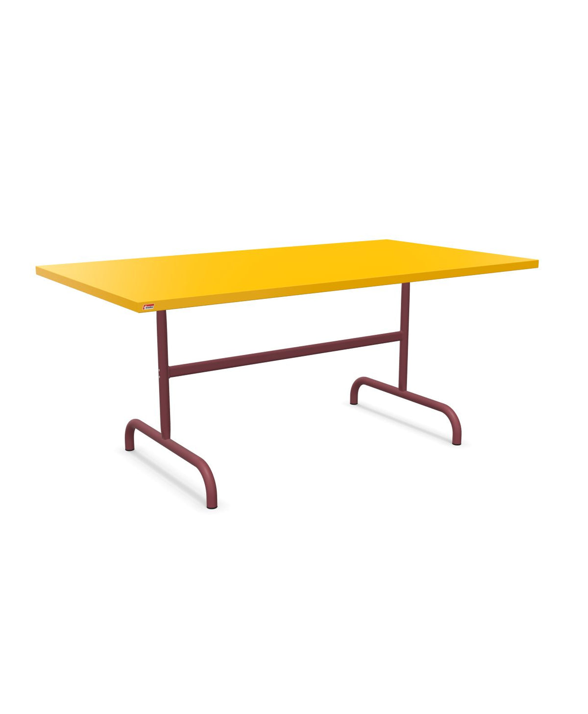 Schaffner Säntis Table repas rabattable 165x90cm Jaune 11 Bordeaux 38