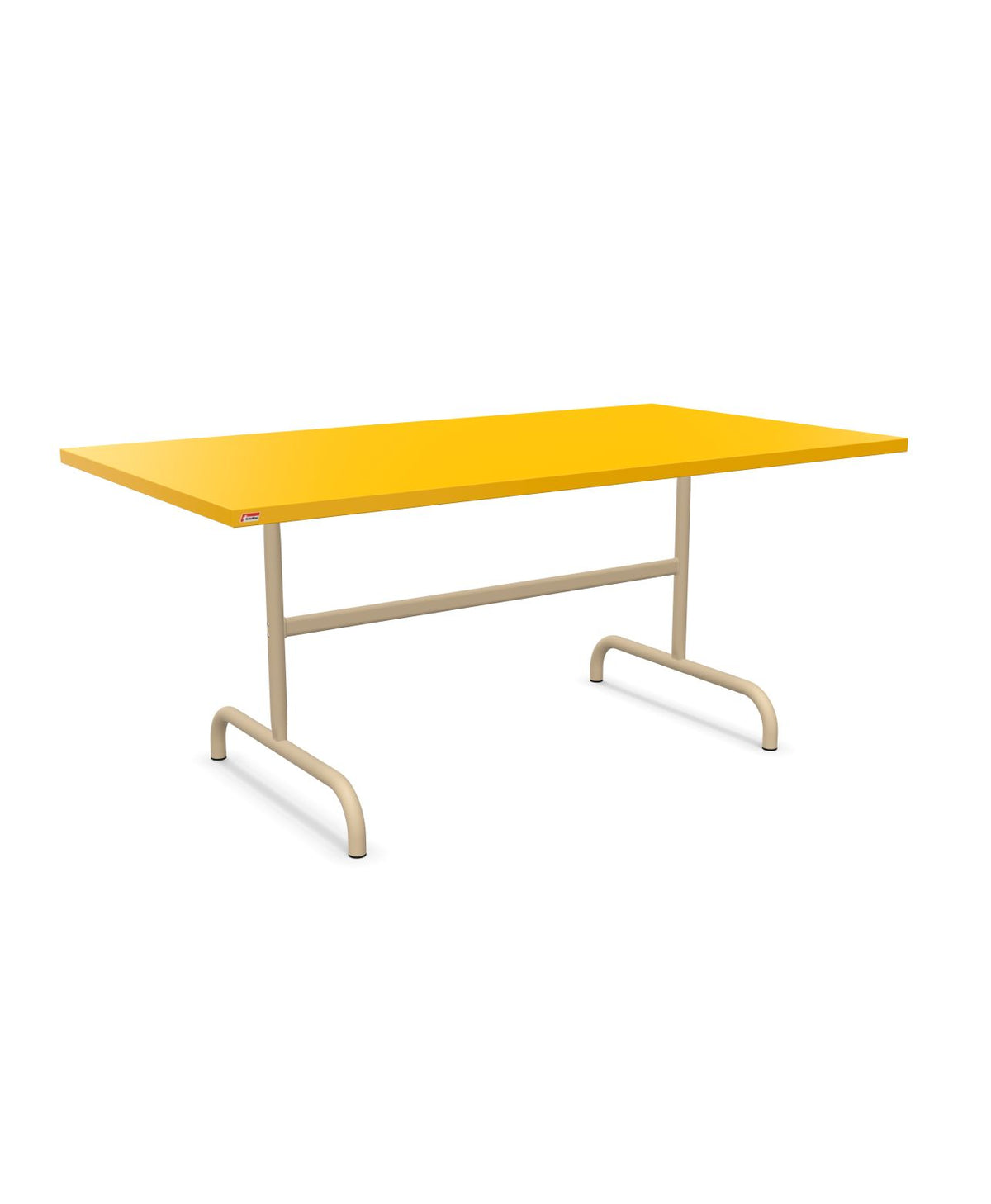 Schaffner Säntis Table repas rabattable 165x90cm Jaune 11 Marron Pastel 83