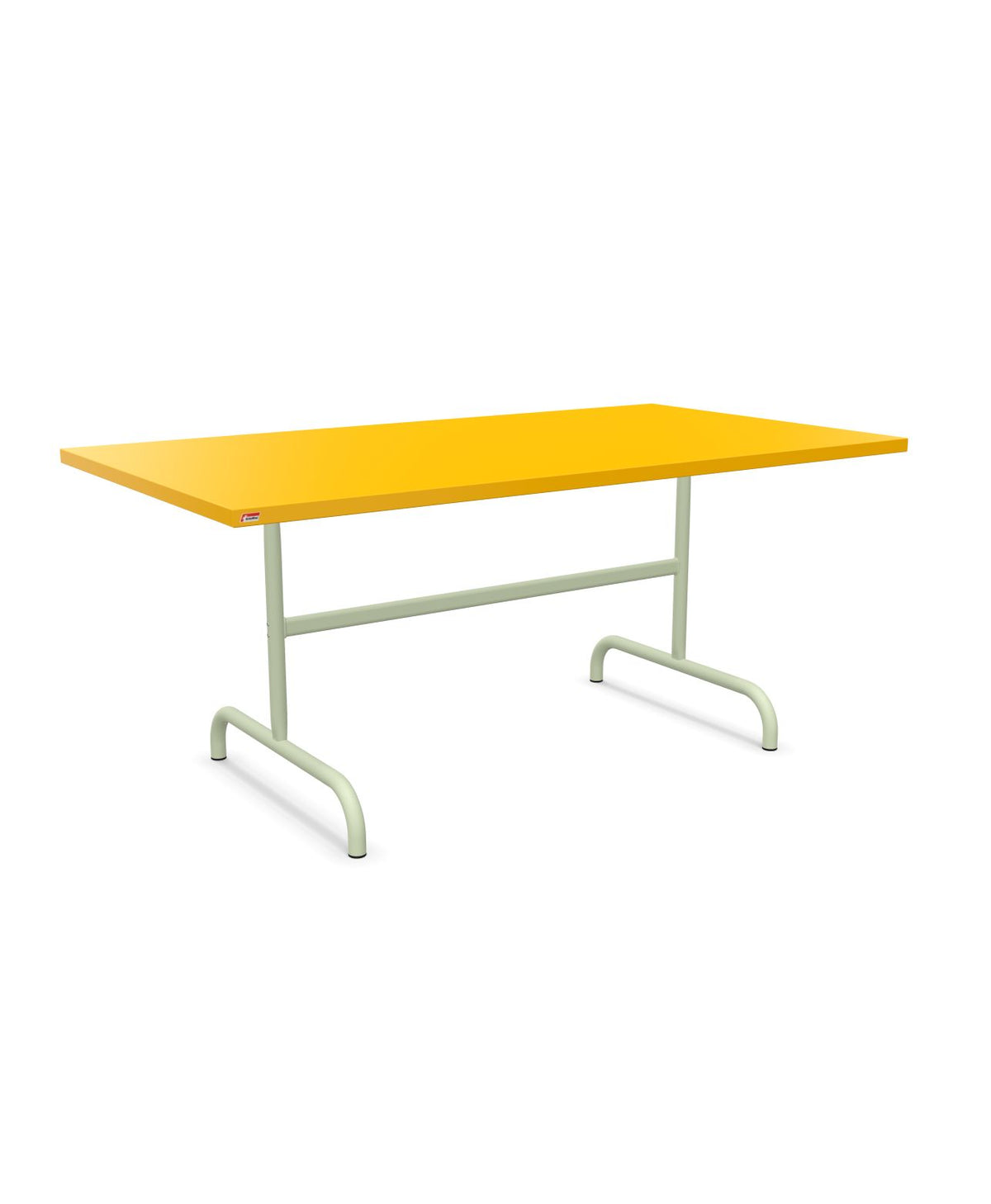 Schaffner Säntis Table repas rabattable 165x90cm Jaune 11 Vert Pastel 64