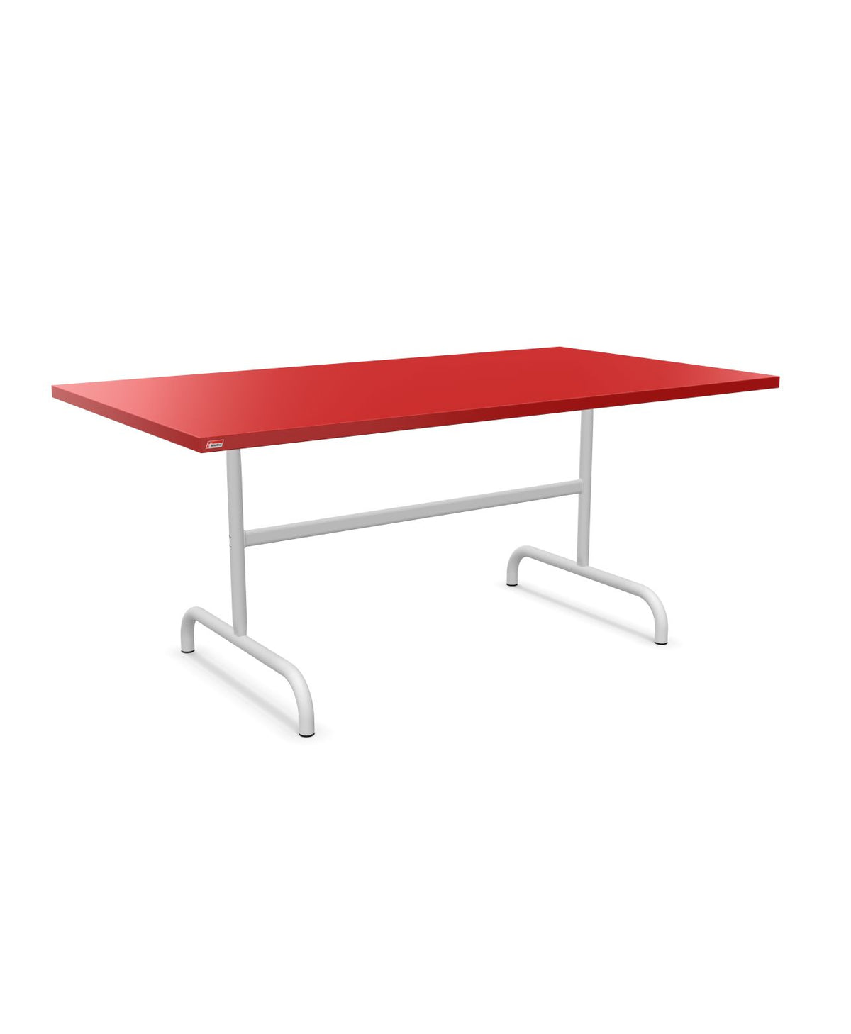 Schaffner Säntis Table repas rabattable 165x90cm Rouge 30 Blanc 90