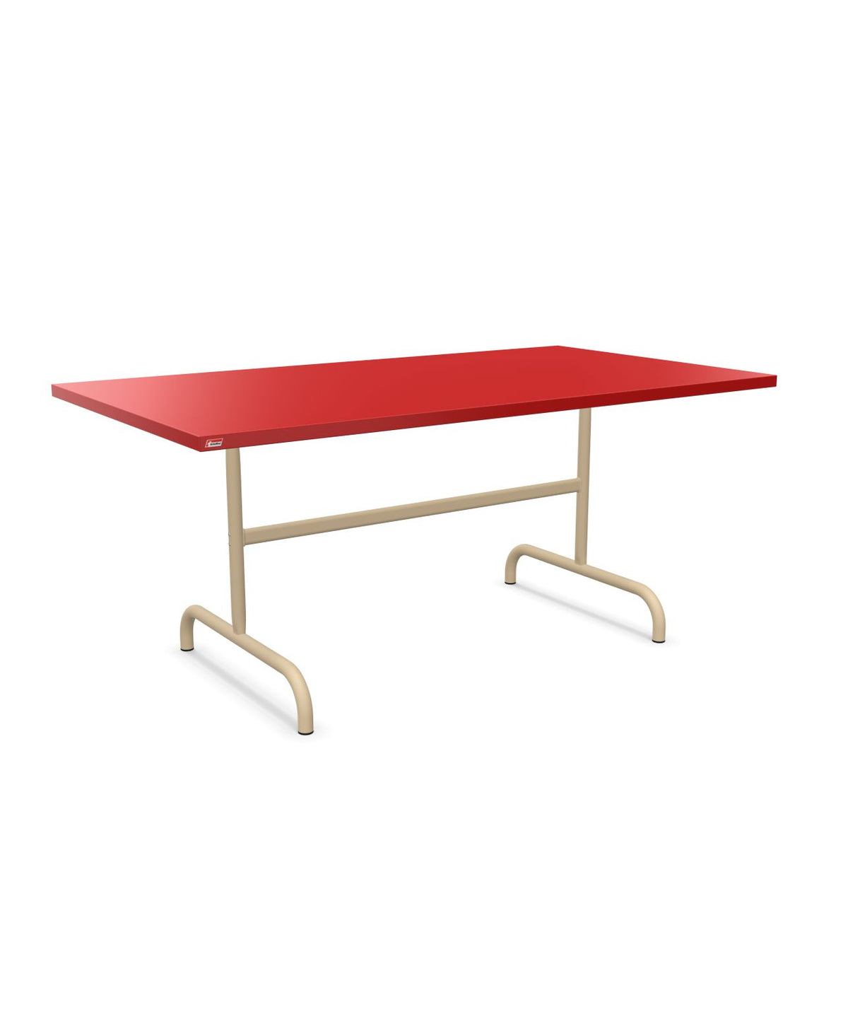 Schaffner Säntis Table repas rabattable 165x90cm Rouge 30 Marron Pastel 83