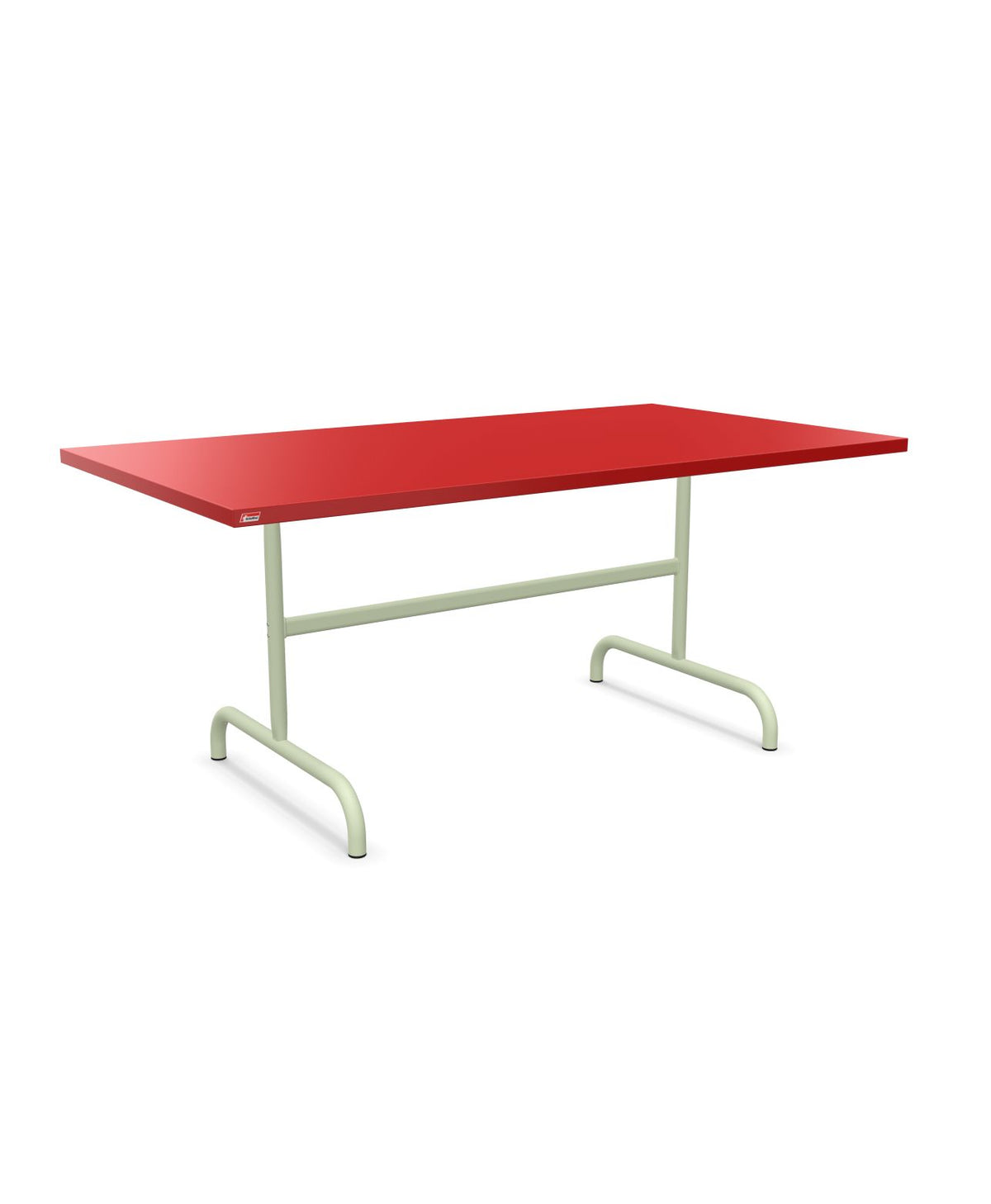 Schaffner Säntis Table repas rabattable 165x90cm Rouge 30 Vert Pastel 64