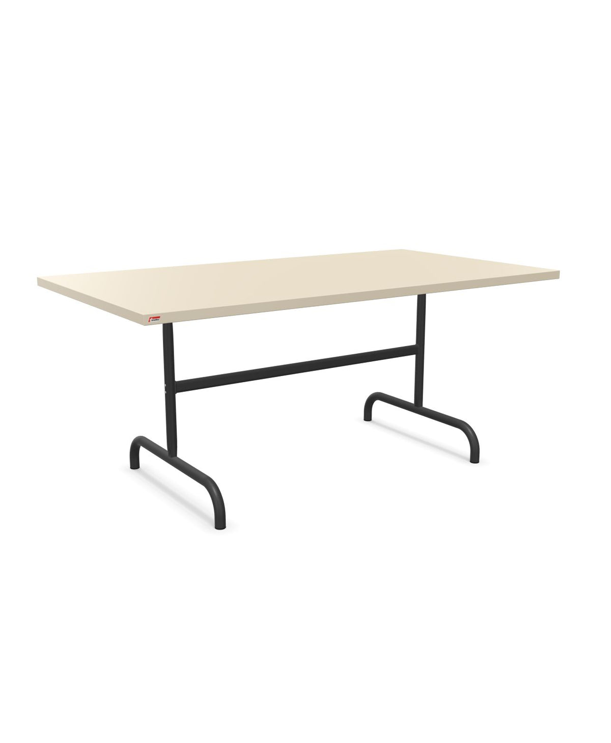 Schaffner Säntis Table repas rabattable 165x90cm Sable Pastel 15 Anthracite 77