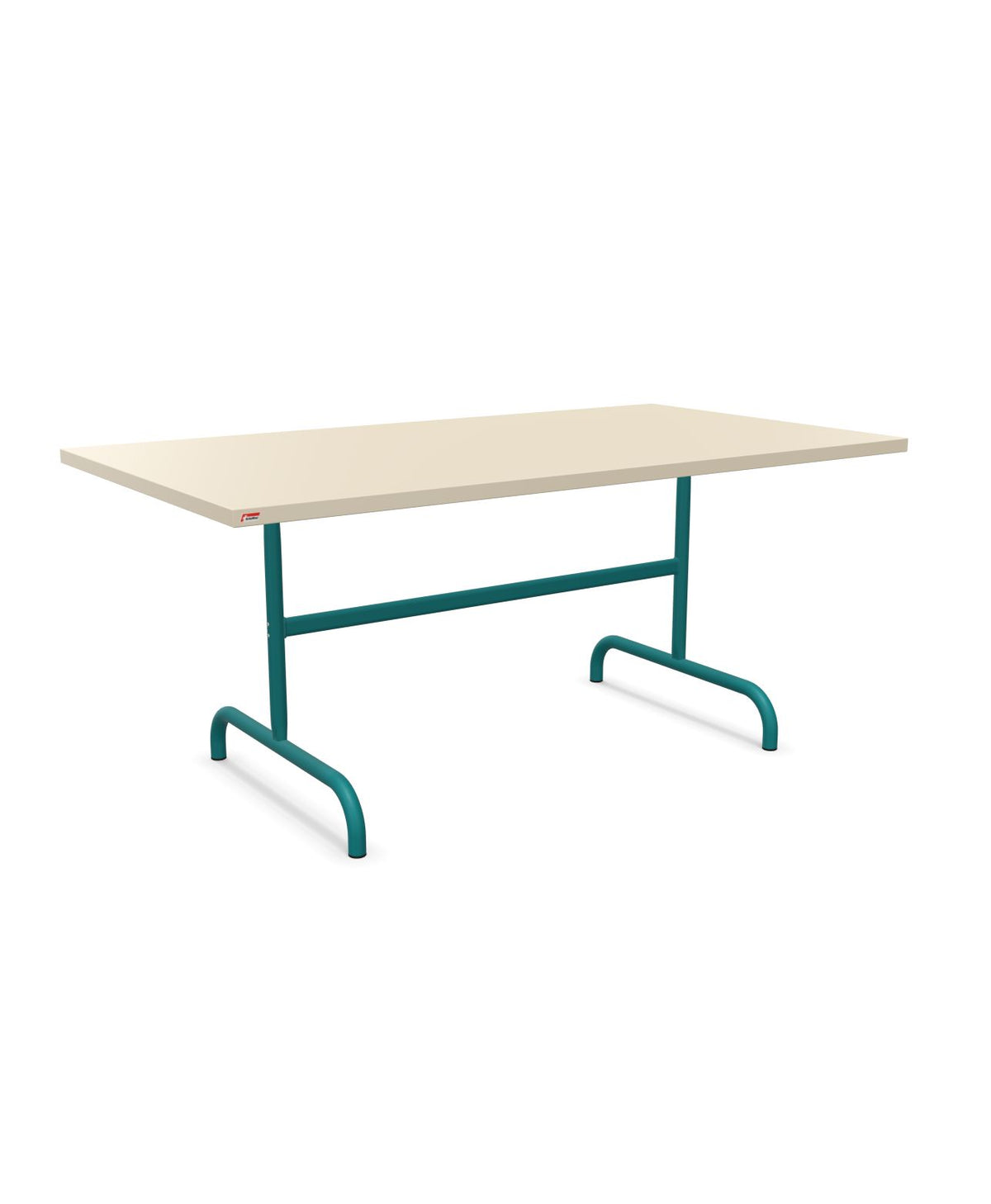 Schaffner Säntis Table repas rabattable 165x90cm Sable Pastel 15 Bleu Kali 56