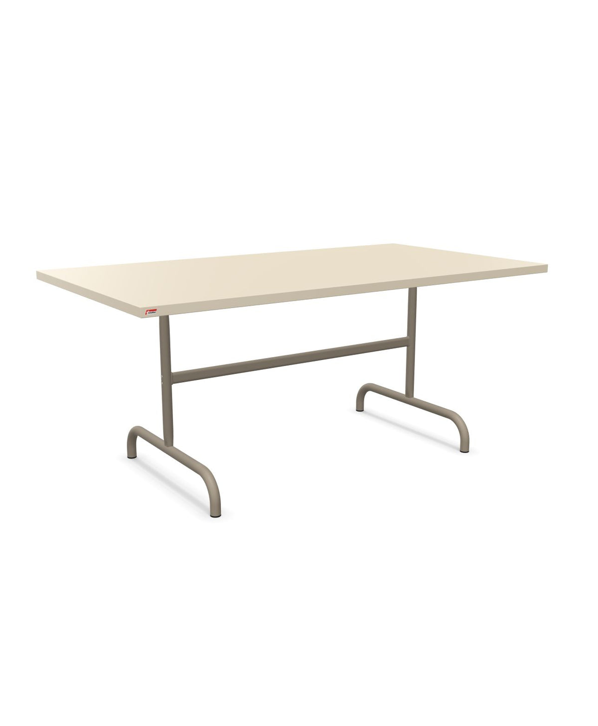 Schaffner Säntis Table repas rabattable 165x90cm Sable Pastel 15 Champagne 85