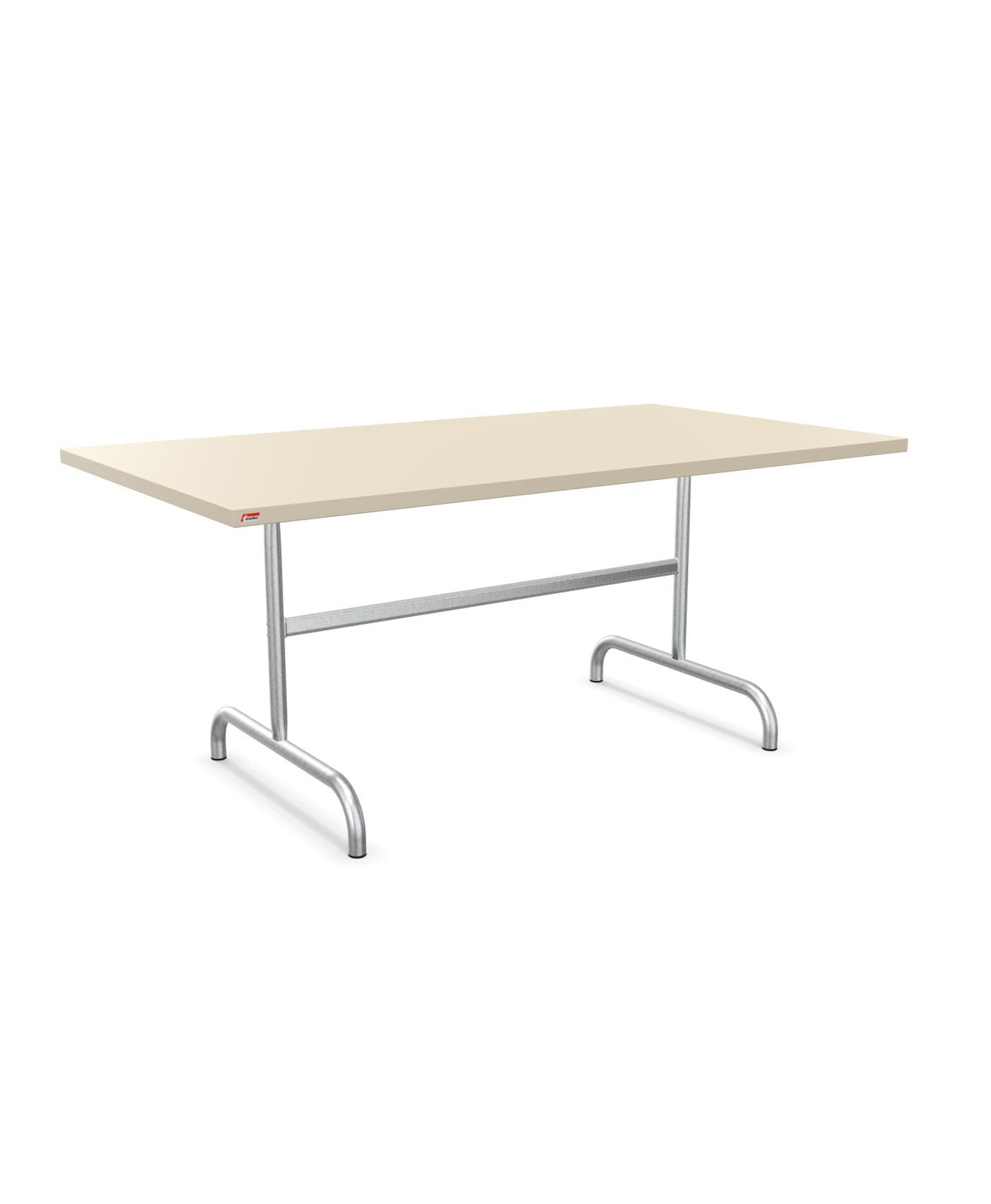 Schaffner Säntis Table repas rabattable 165x90cm Sable Pastel 15 Galvanisé à chaud 02