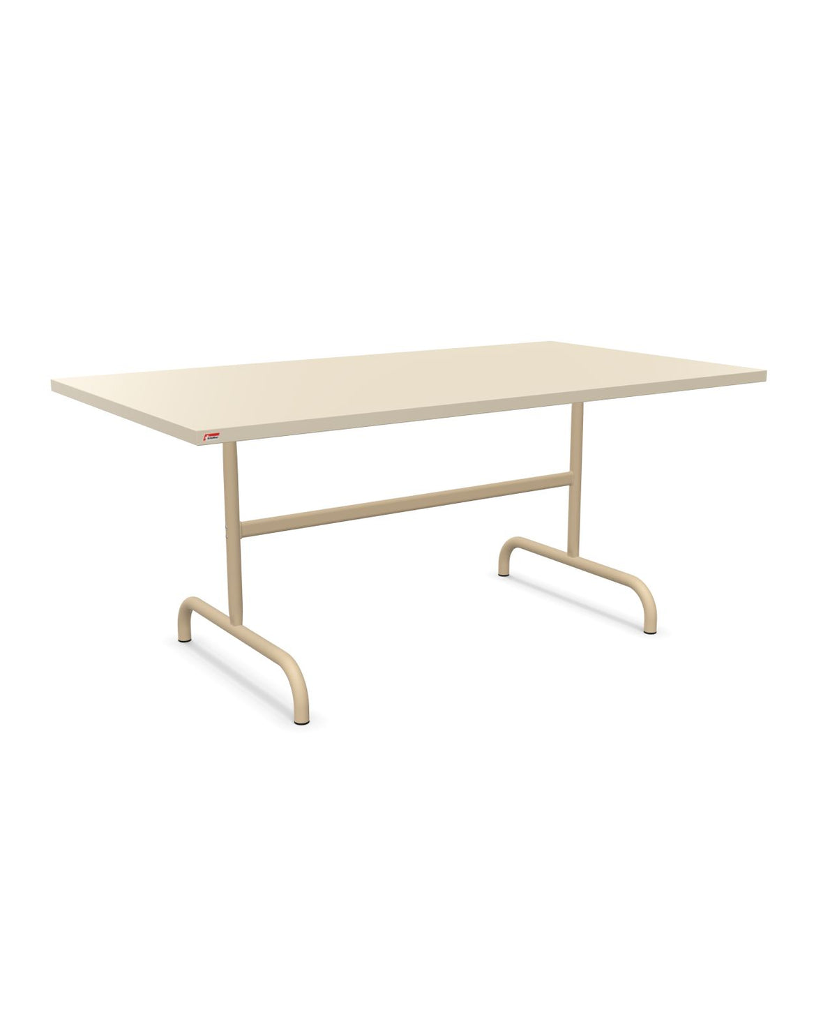 Schaffner Säntis Table repas rabattable 165x90cm Sable Pastel 15 Marron Pastel 83