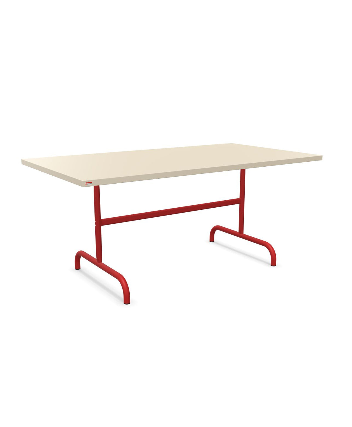 Schaffner Säntis Table repas rabattable 165x90cm Sable Pastel 15 Rouge 30