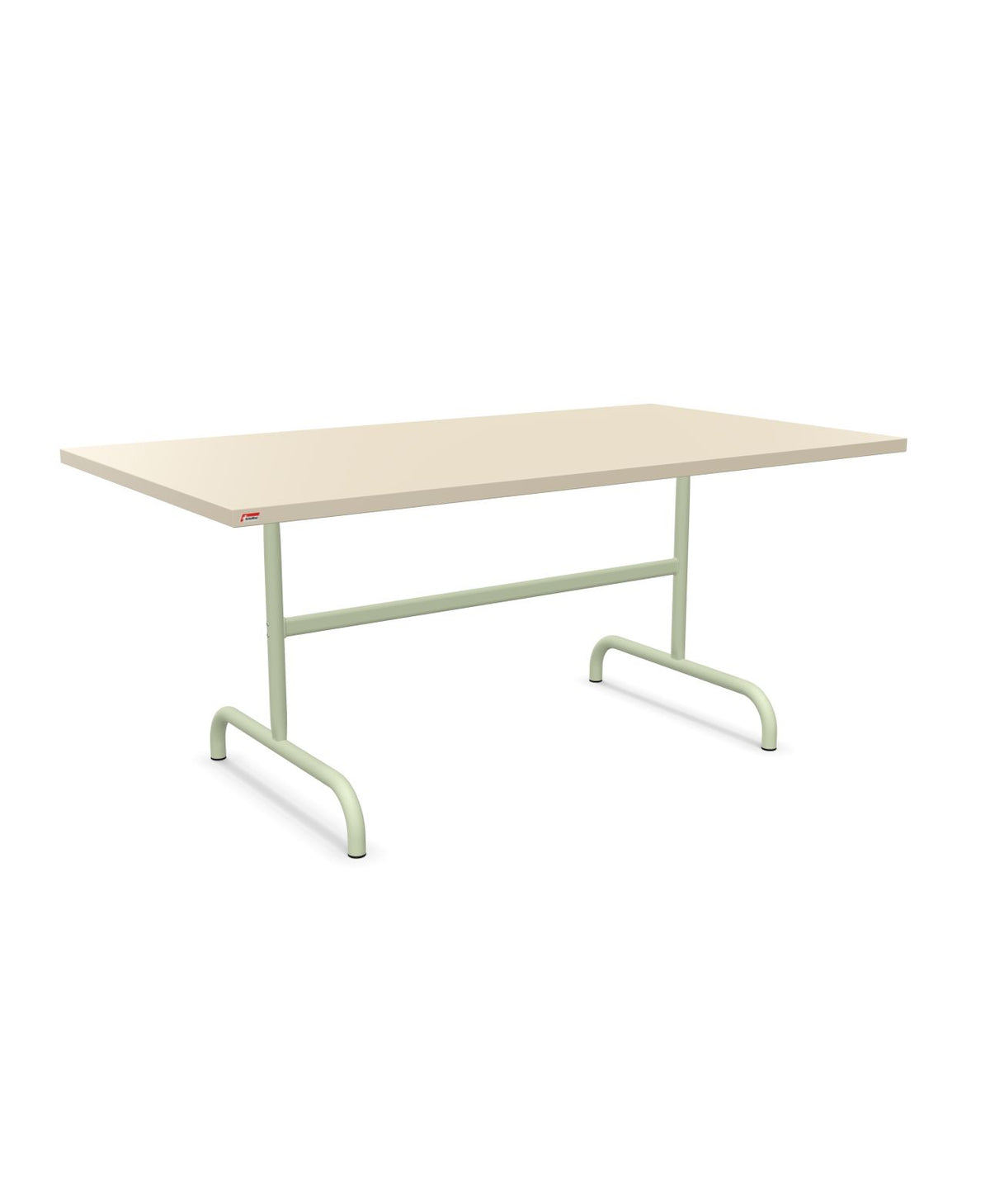 Schaffner Säntis Table repas rabattable 165x90cm Sable Pastel 15 Vert Pastel 64